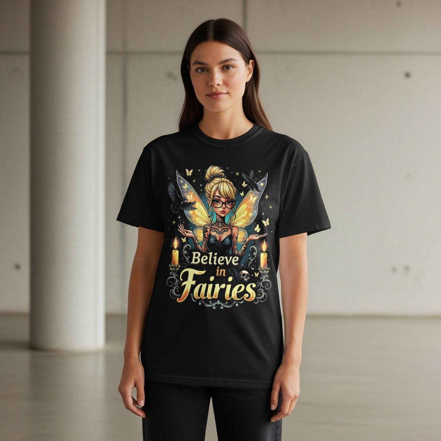 Believe in Fairies Halftone T-Shirt Design Digital - halftone PNG for T-shirts – Sue Opperman Halftones