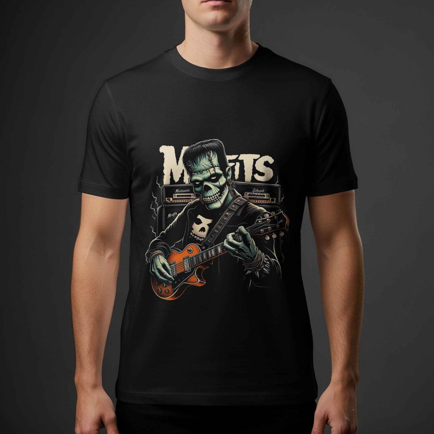 Music Misfits Frankenstein Halftone T-Shirt Design - halftone PNG for T-shirts – Sue Opperman Halftones