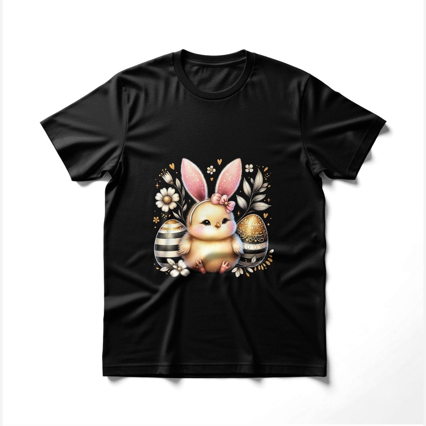 Easter Chick with Eggs Halftoned T-Shirt Design - halftone PNG for T-shirts – Sue Opperman Halftones
