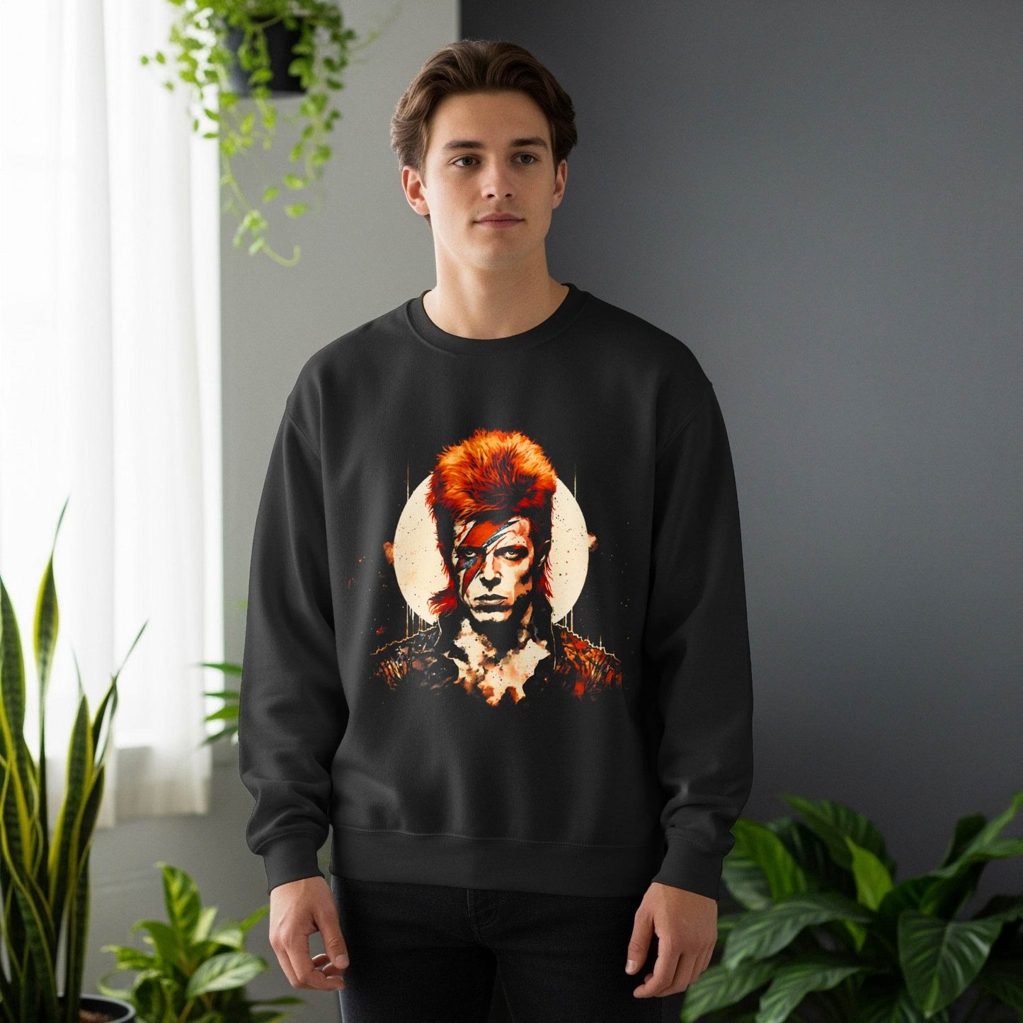 Bowie Portrait Digital Halftone T-Shirt Design - halftone PNG for T-shirts β Sue Opperman Halftones