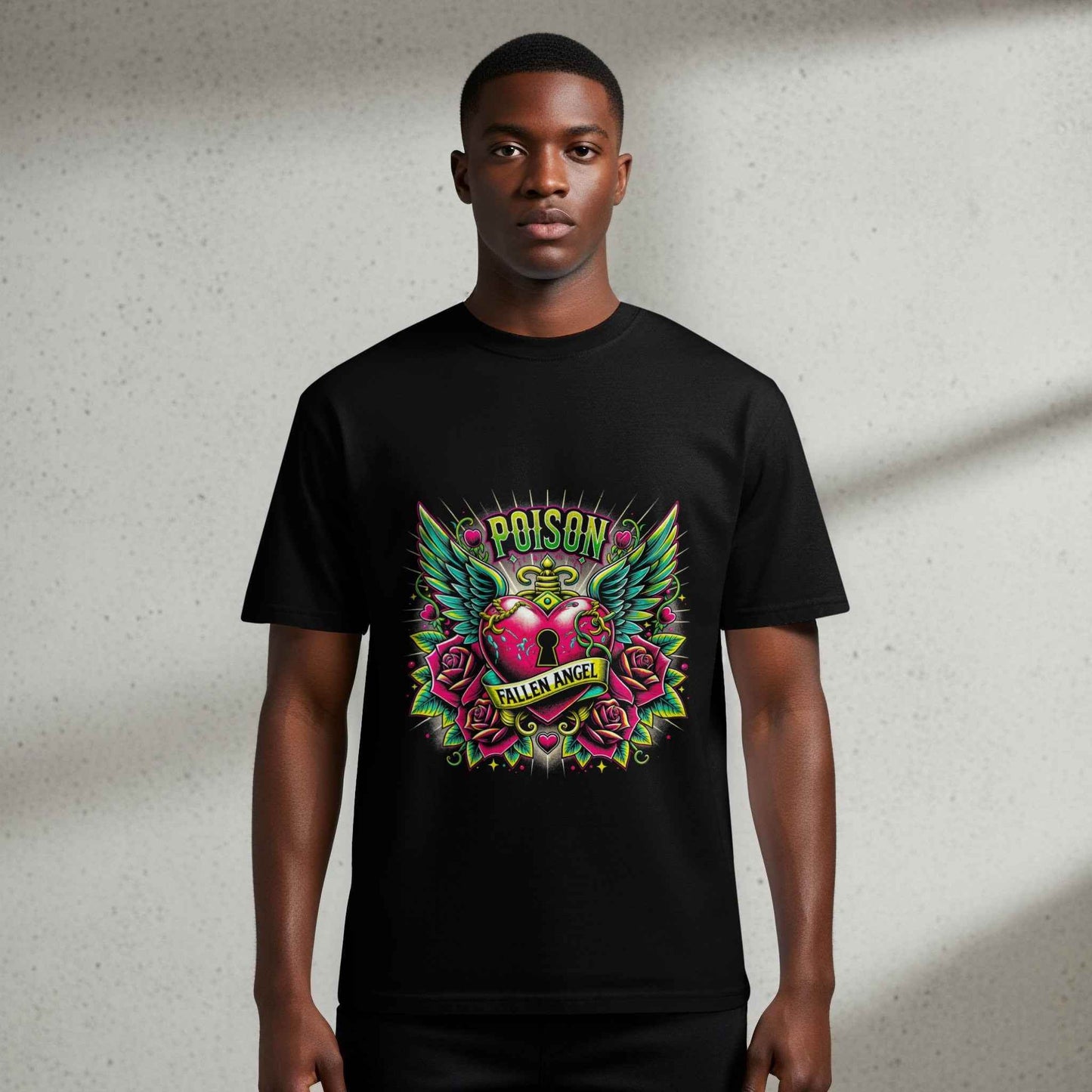 Poison Fallen Angel Digital Halftoned T-Shirt Design - halftone PNG for T-shirts – Sue Opperman Halftones