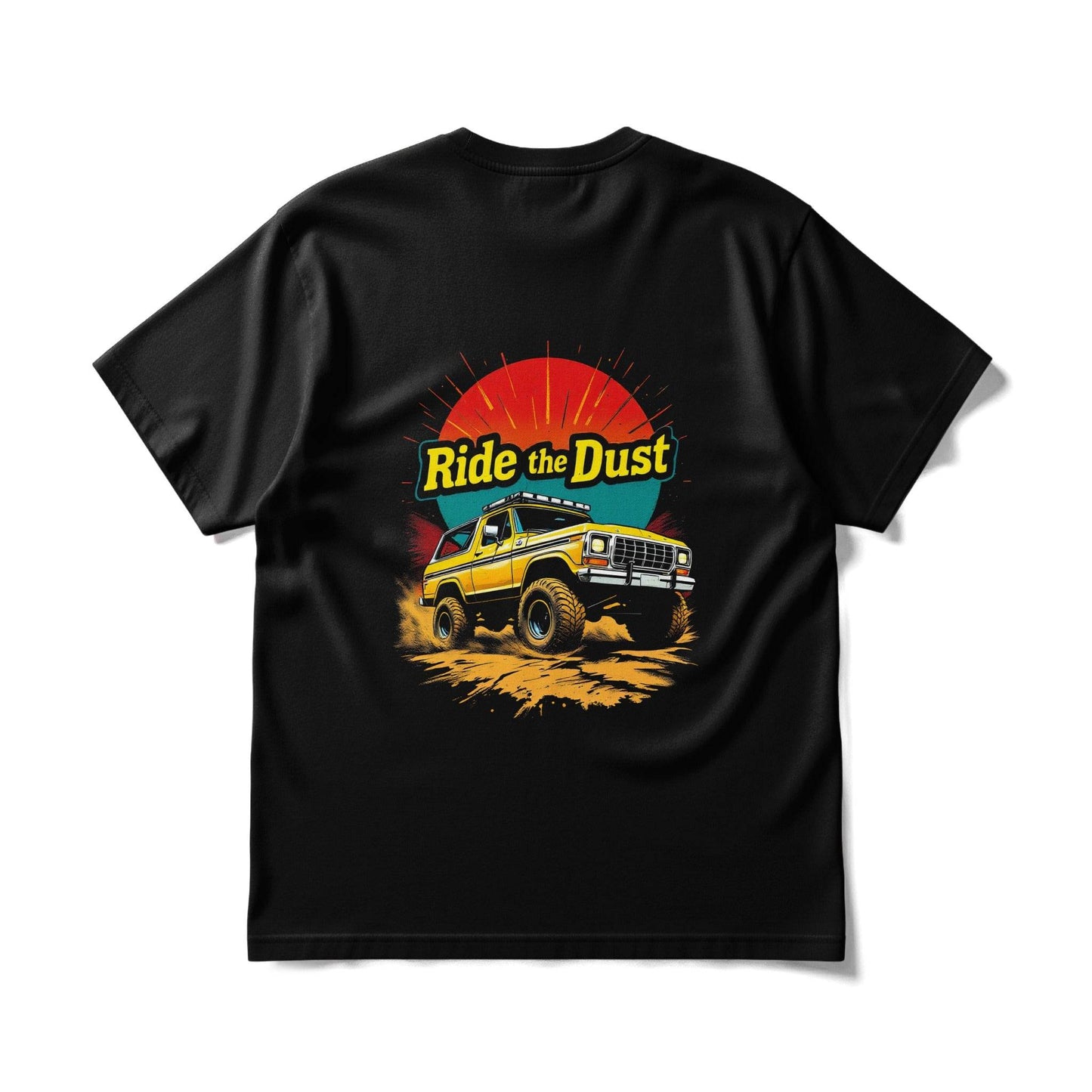 Ride the Dust Vehicle Themed Halftoned T-Shirt Design - halftone PNG for T-shirts – Sue Opperman Halftones