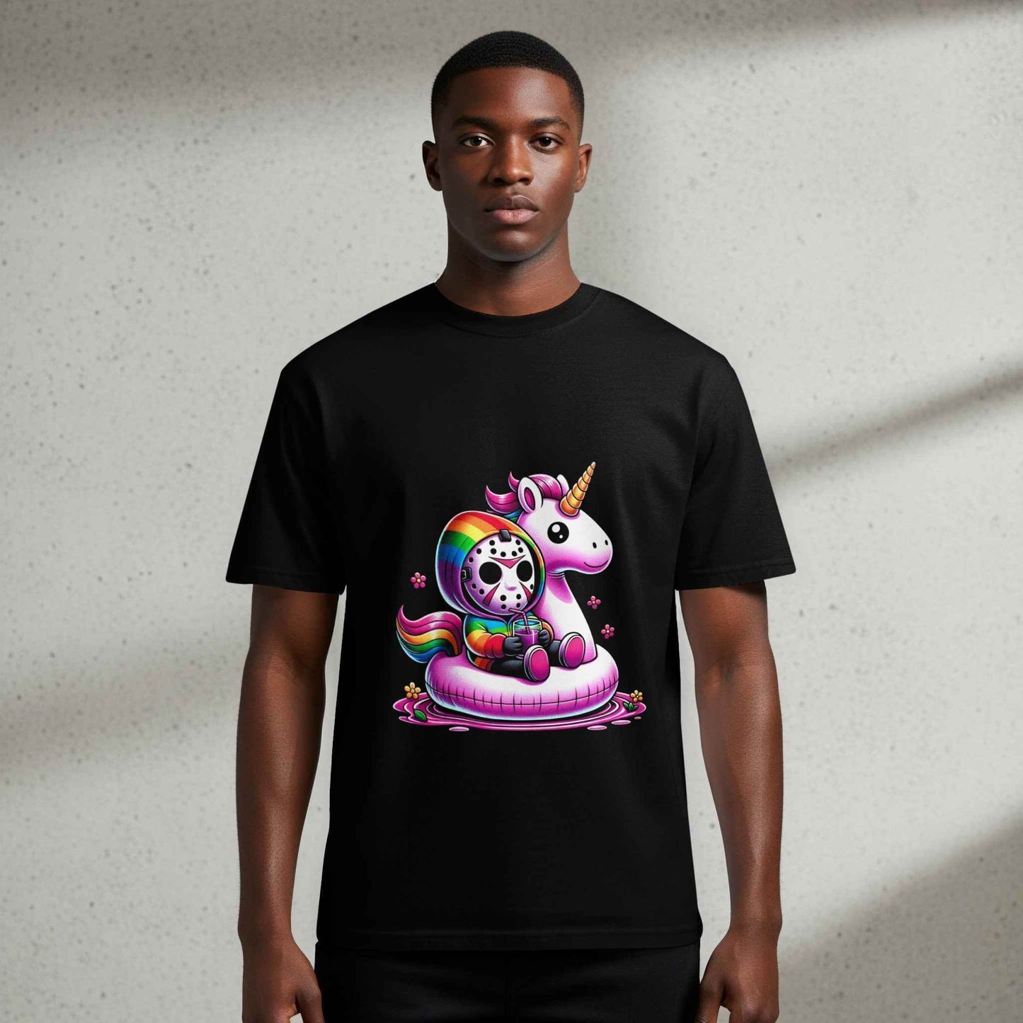 Rainbow Jason Unicorn Float Digital Halftone T-shirt Design - halftone PNG for T-shirts – Sue Opperman Halftones