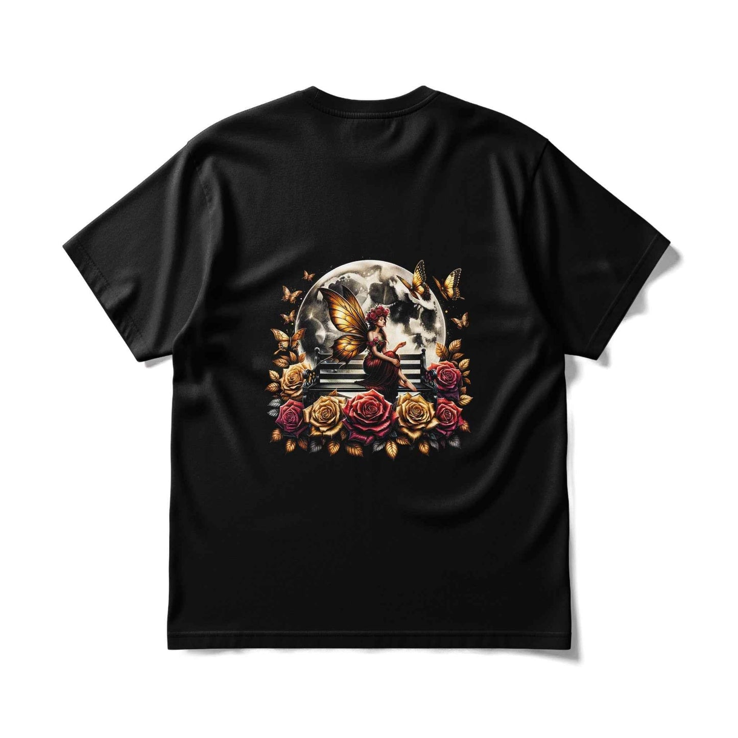 Fantasy Fairy Roses Butterflies Halftoned T-Shirt Design - halftone PNG for T-shirts – Sue Opperman Halftones