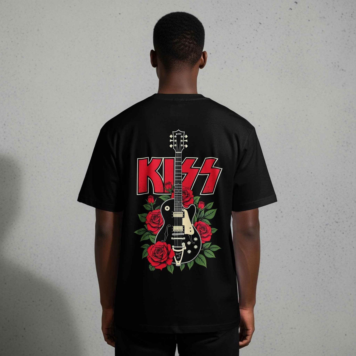 Music with Roses Guitar Halftone T-Shirt Design - halftone PNG for T-shirts – Sue Opperman Halftones