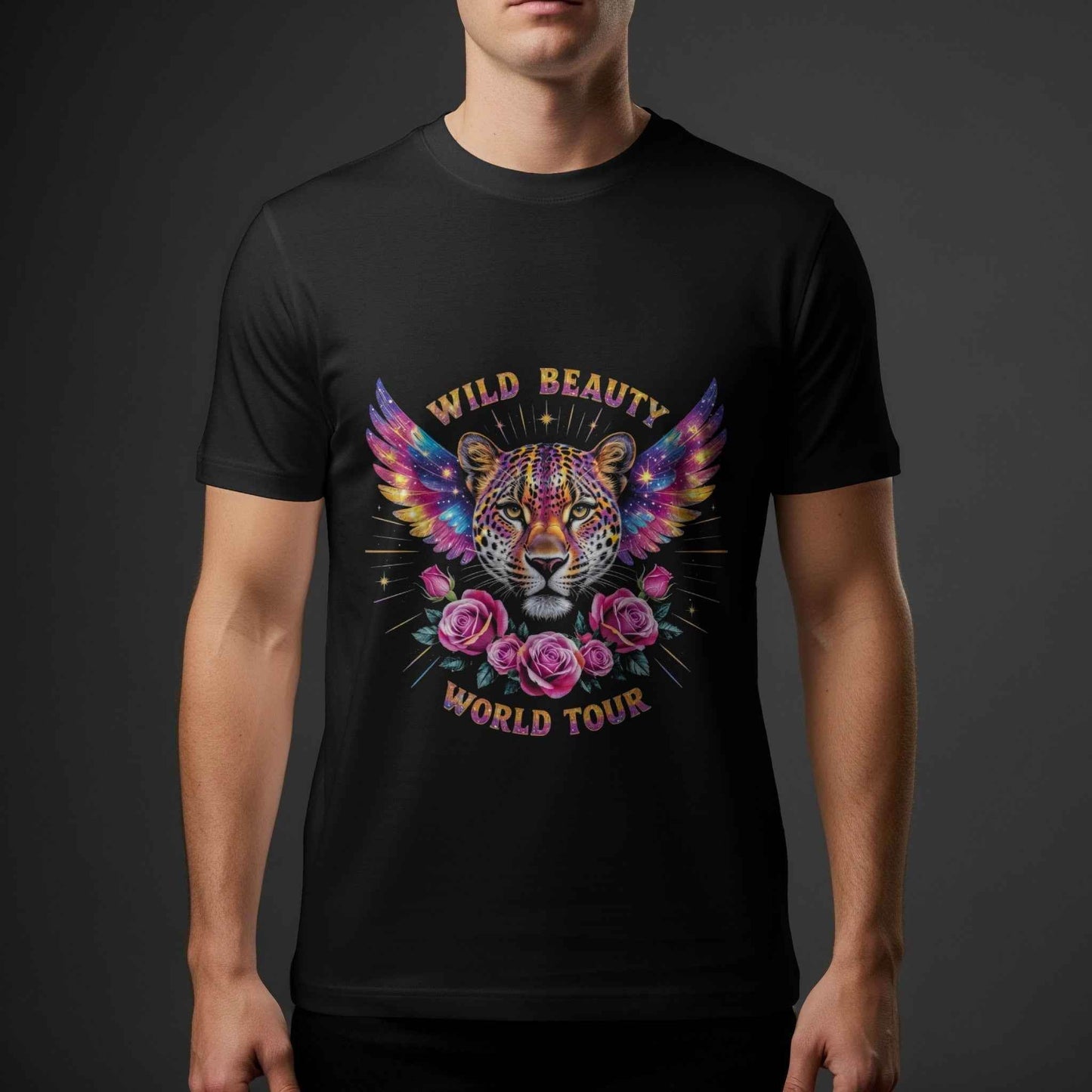 Animals Wild Beauty World Tour Halftoned T-Shirt Design - halftone PNG for T-shirts – Sue Opperman Halftones