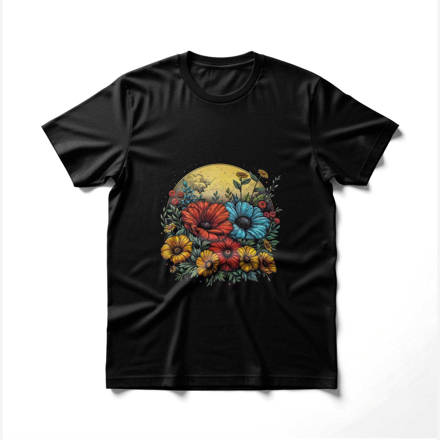 Colorful Floral Arrangement Halftone T-Shirt Design Digital - halftone PNG for T-shirts – Sue Opperman Halftones