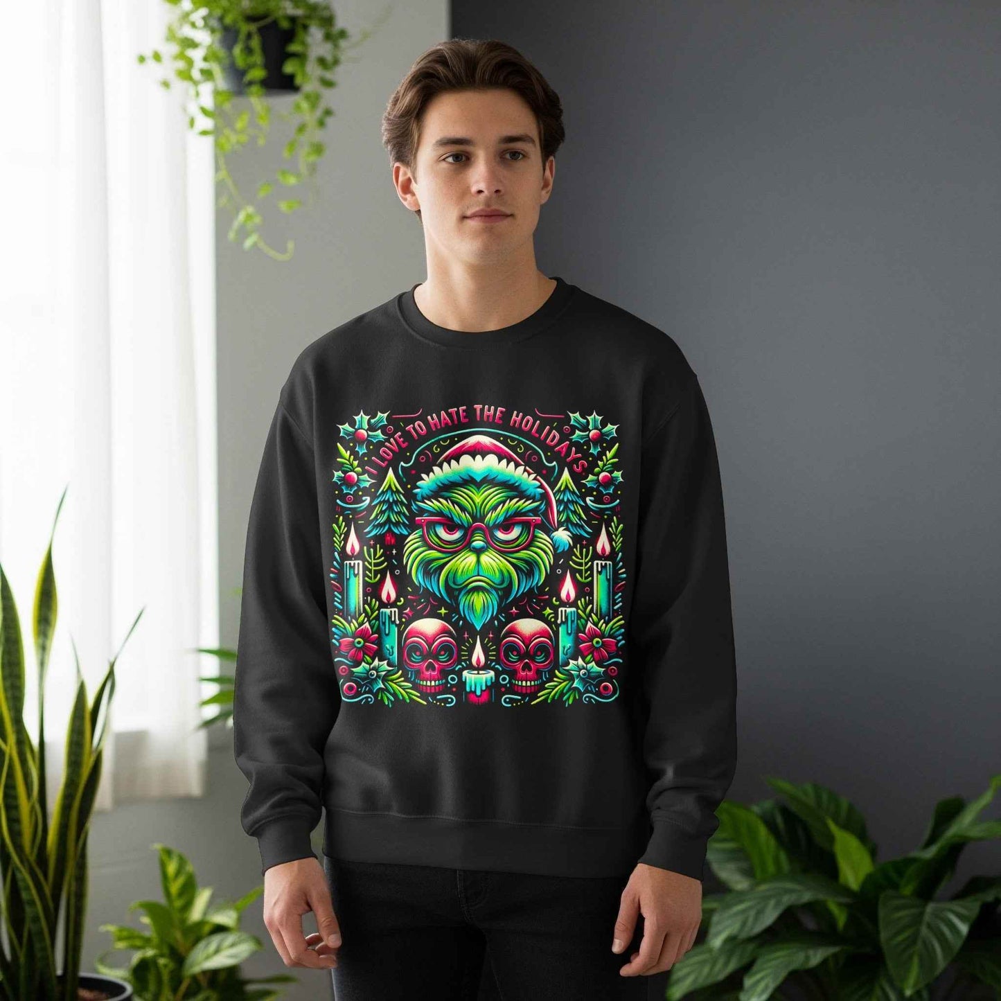 Christmas I Love to Hate the Holidays Halftone T-Shirt Design - halftone PNG for T-shirts – Sue Opperman Halftones
