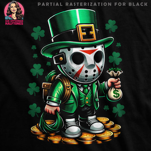 Lucky Friday the 13th Halftone T-Shirt Design - halftone PNG for T-shirts – Sue Opperman Halftones