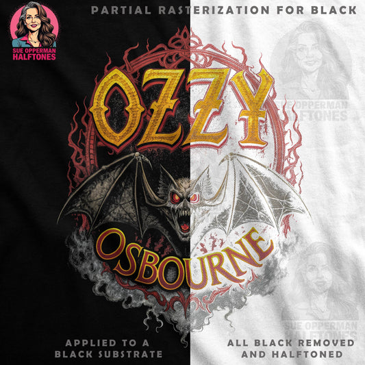 Ozzy Osbourne Music Halftone T-Shirt Design - halftone PNG for T-shirts – Sue Opperman Halftones
