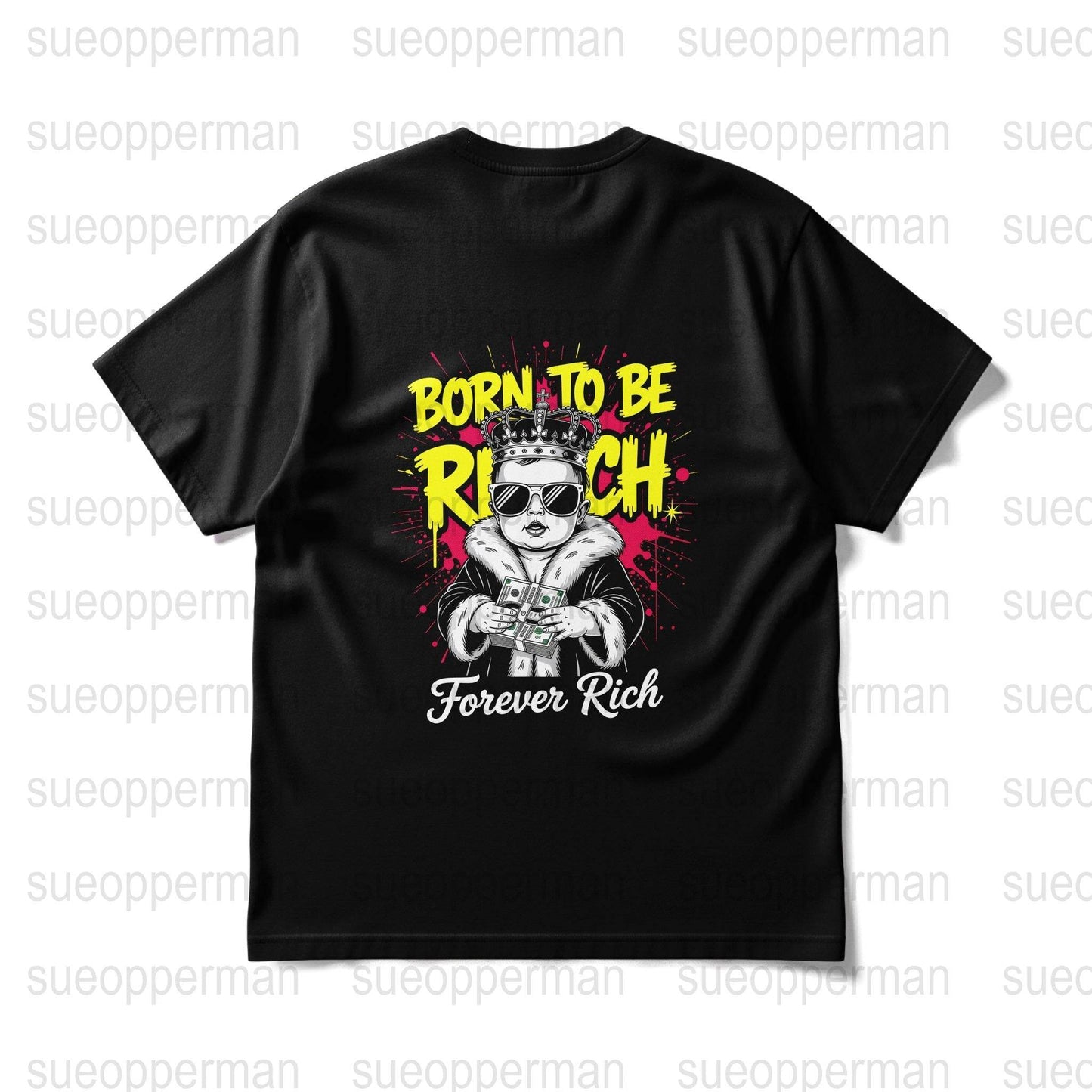 Baby Rich Halftone T-Shirt Design Digital - halftone PNG for T-shirts – Sue Opperman Halftones