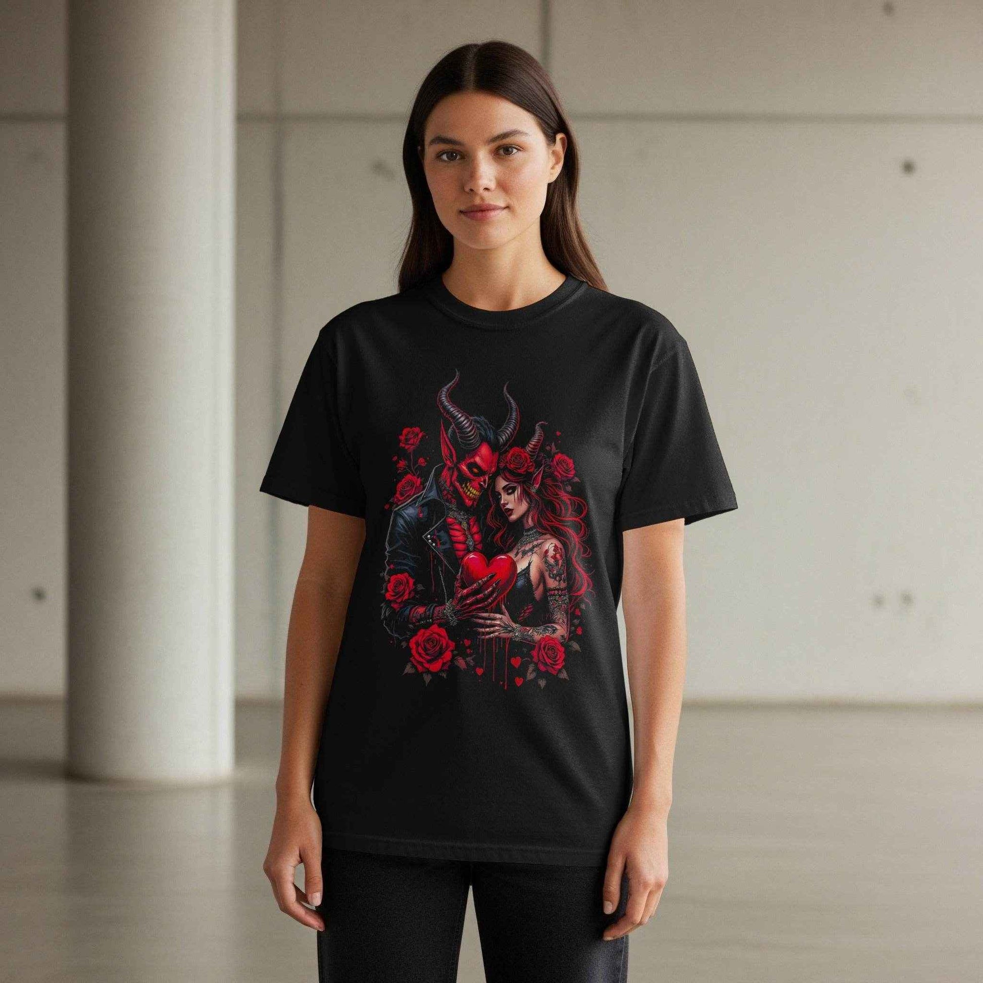 Devilish Romance Halftone T-Shirt Design Digital - halftone PNG for T-shirts – Sue Opperman Halftones