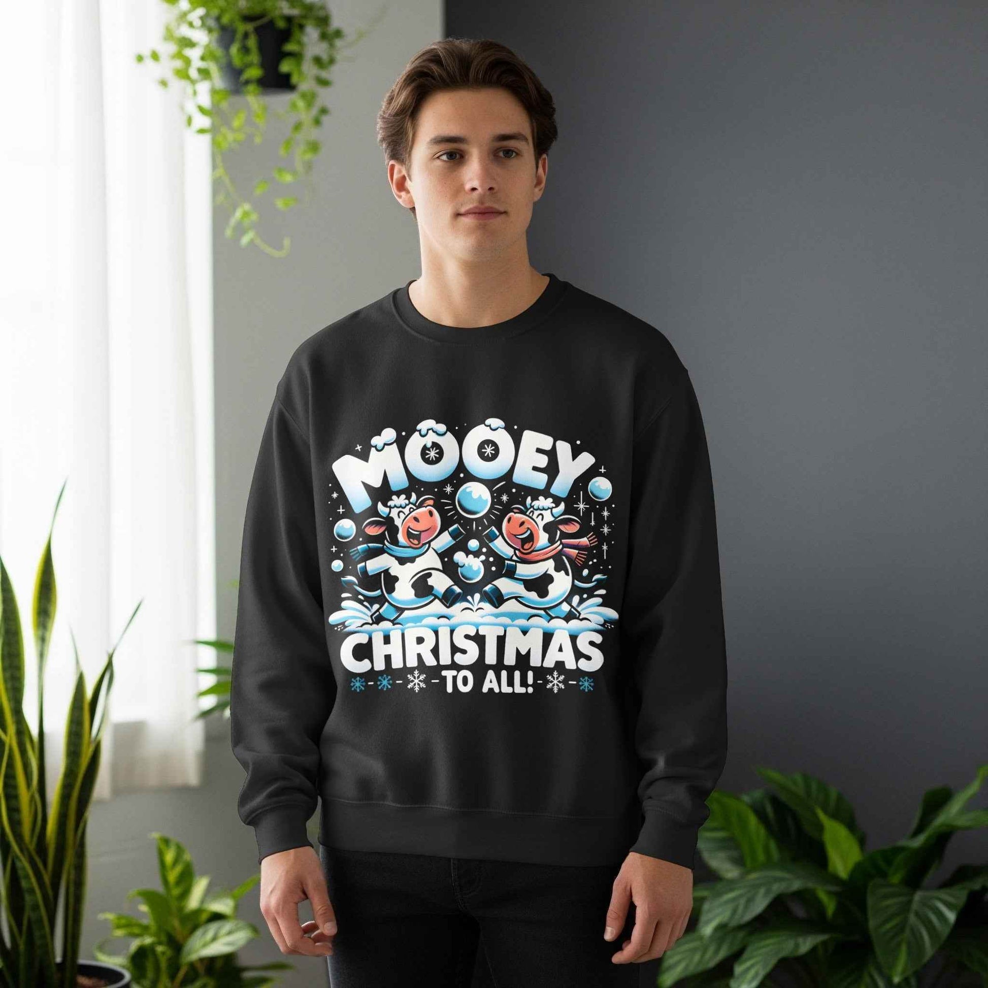 Christmas Mooey Cows Festive Halftone T-Shirt Design - halftone PNG for T-shirts – Sue Opperman Halftones