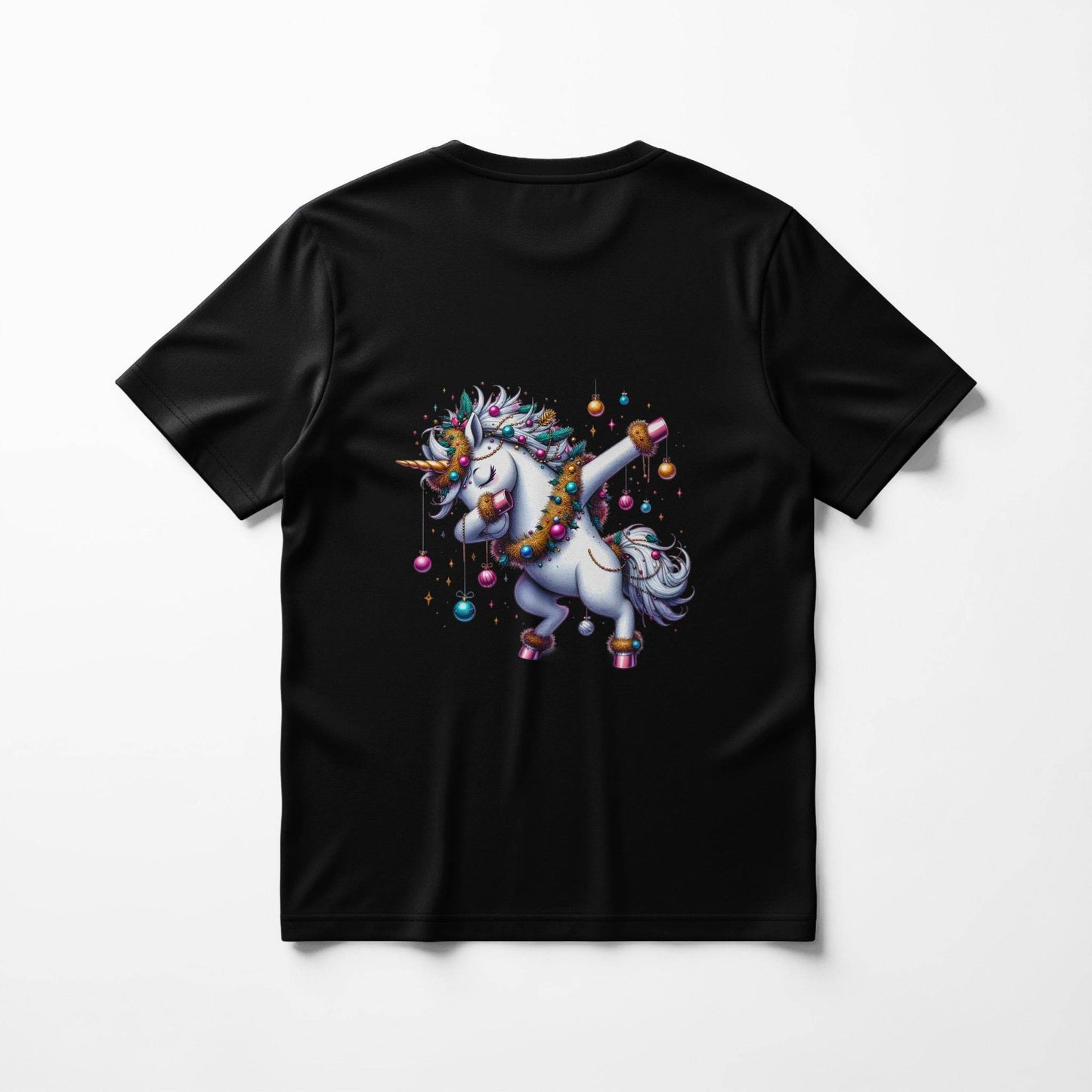 Christmas Unicorn Celebration Halftoned T-Shirt Design - halftone PNG for T-shirts – Sue Opperman Halftones
