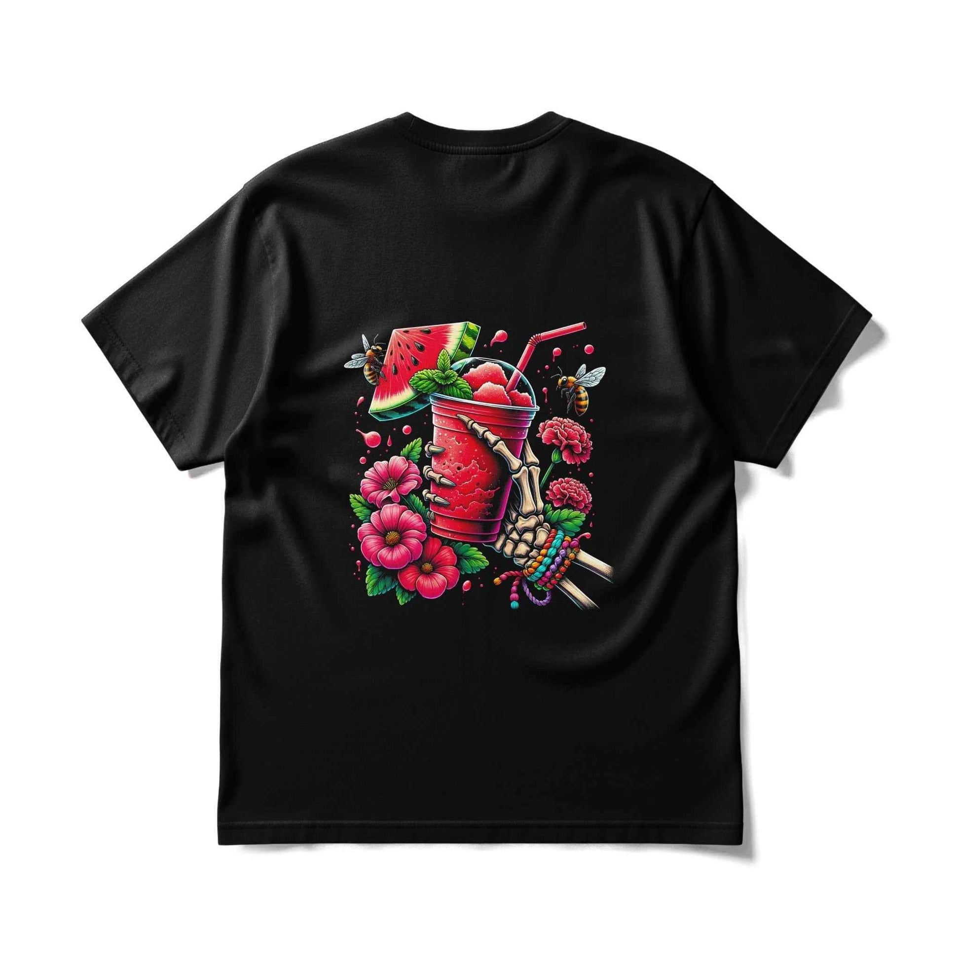 Summer Smoothie Skeleton Graphic Halftoned T-Shirt Design - halftone PNG for T-shirts – Sue Opperman Halftones