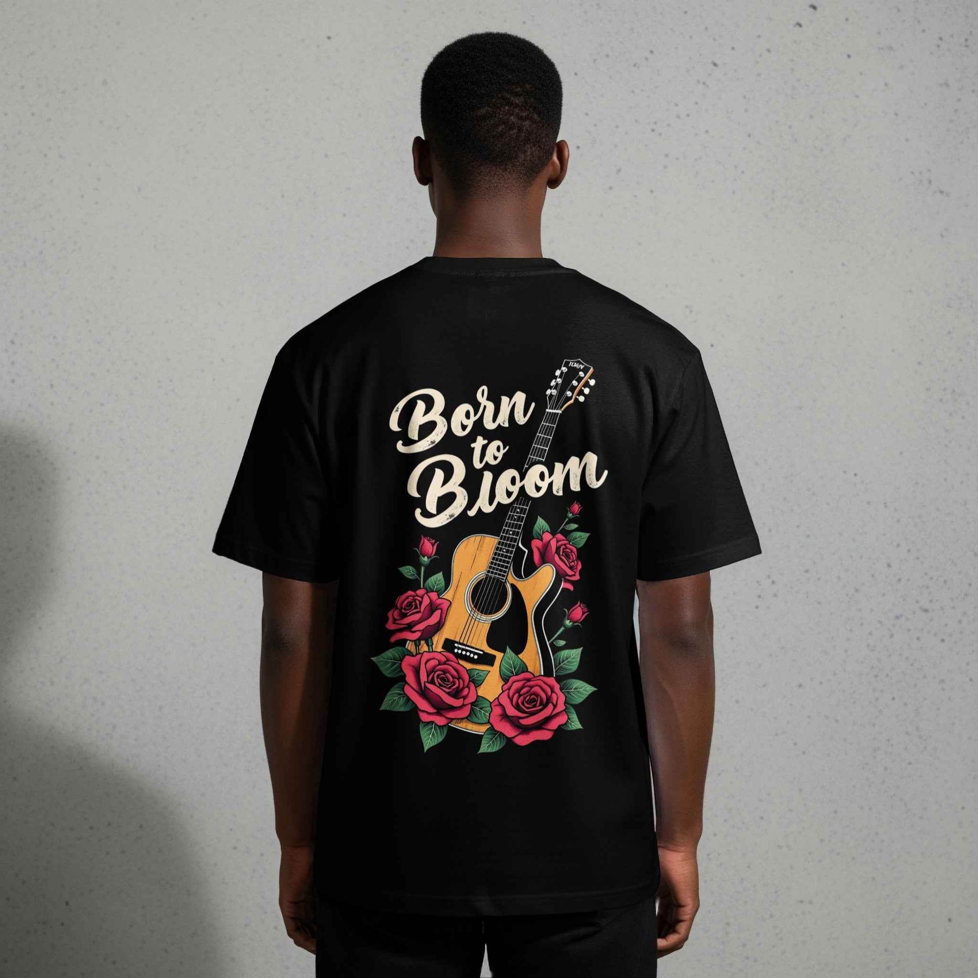 Music With Born To Bloom Halftone T-Shirt Design - halftone PNG for T-shirts – Sue Opperman Halftones