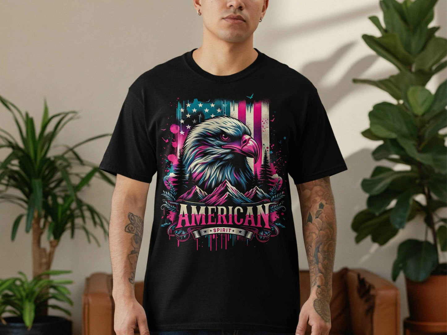 American Eagle Halftone T-Shirt Design Digital - halftone PNG for T-shirts – Sue Opperman Halftones