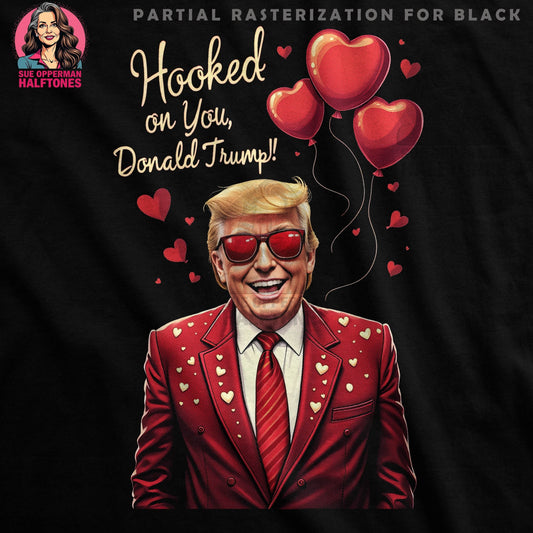 Valentines Donald Trump Halftone T-Shirt Design - halftone PNG for T-shirts – Sue Opperman Halftones