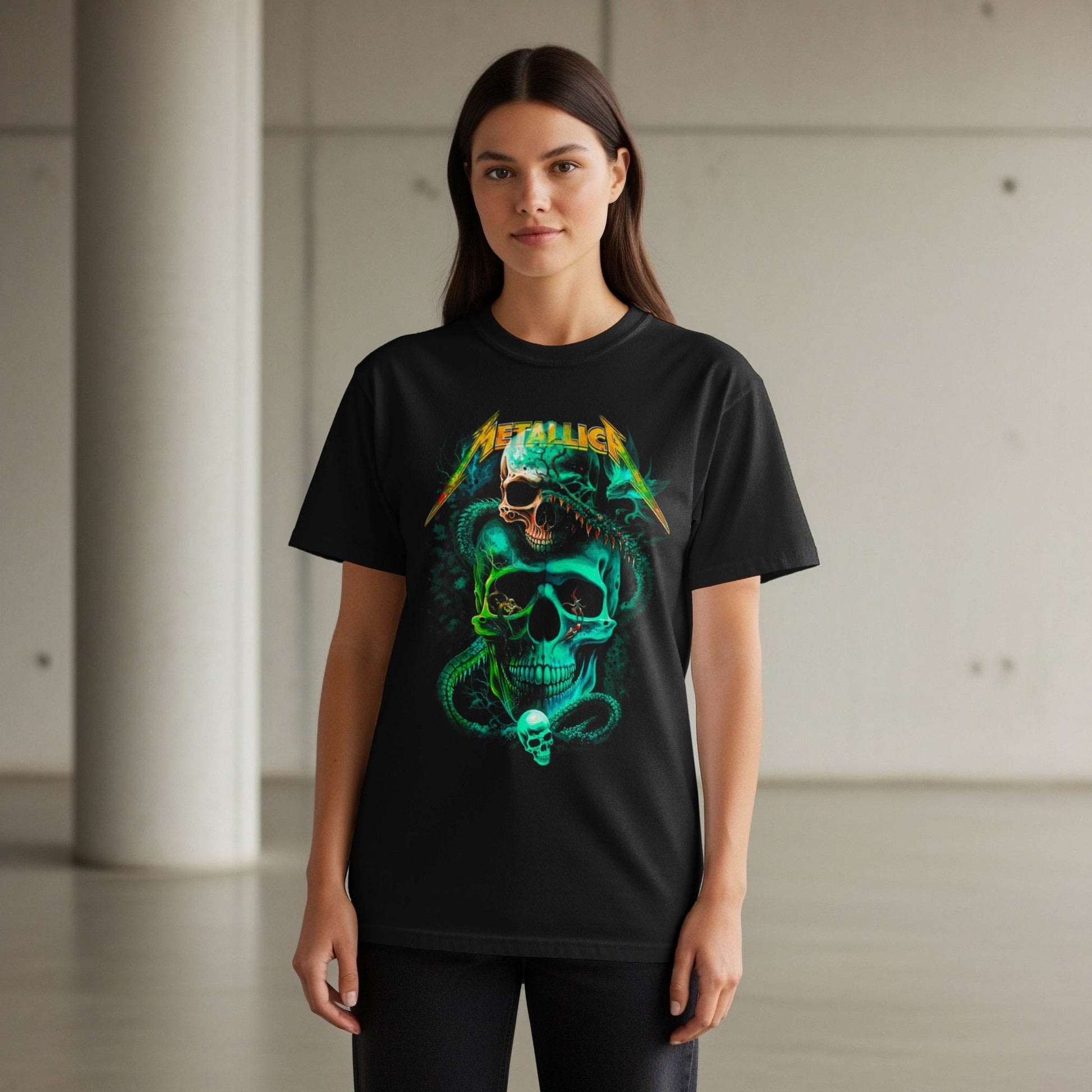Metallica Skull Theme Halftone T-Shirt Design - halftone PNG for T-shirts – Sue Opperman Halftones