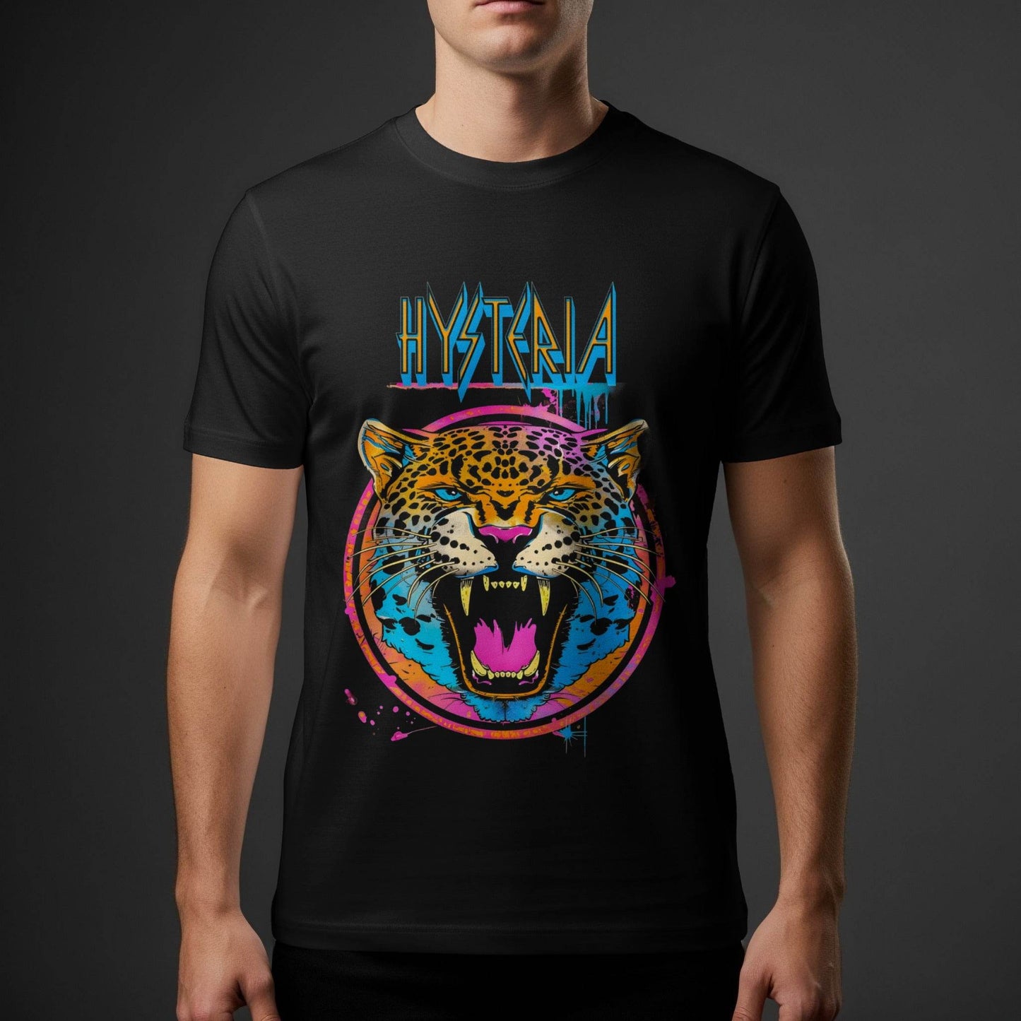 Hysteria Jaguar Illustration Halftone T-Shirt Design - halftone PNG for T-shirts – Sue Opperman Halftones