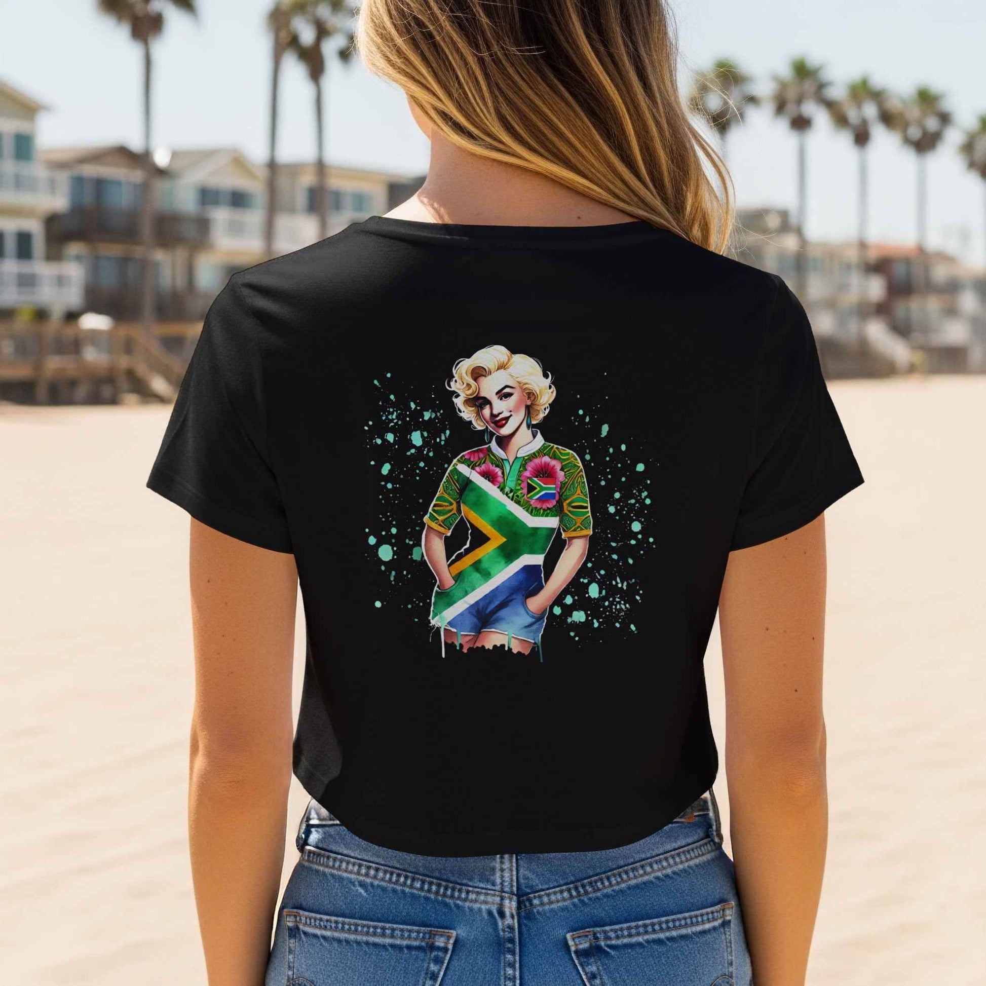 Patriotic South Africa Flag Halftone T-Shirt Design - halftone PNG for T-shirts – Sue Opperman Halftones