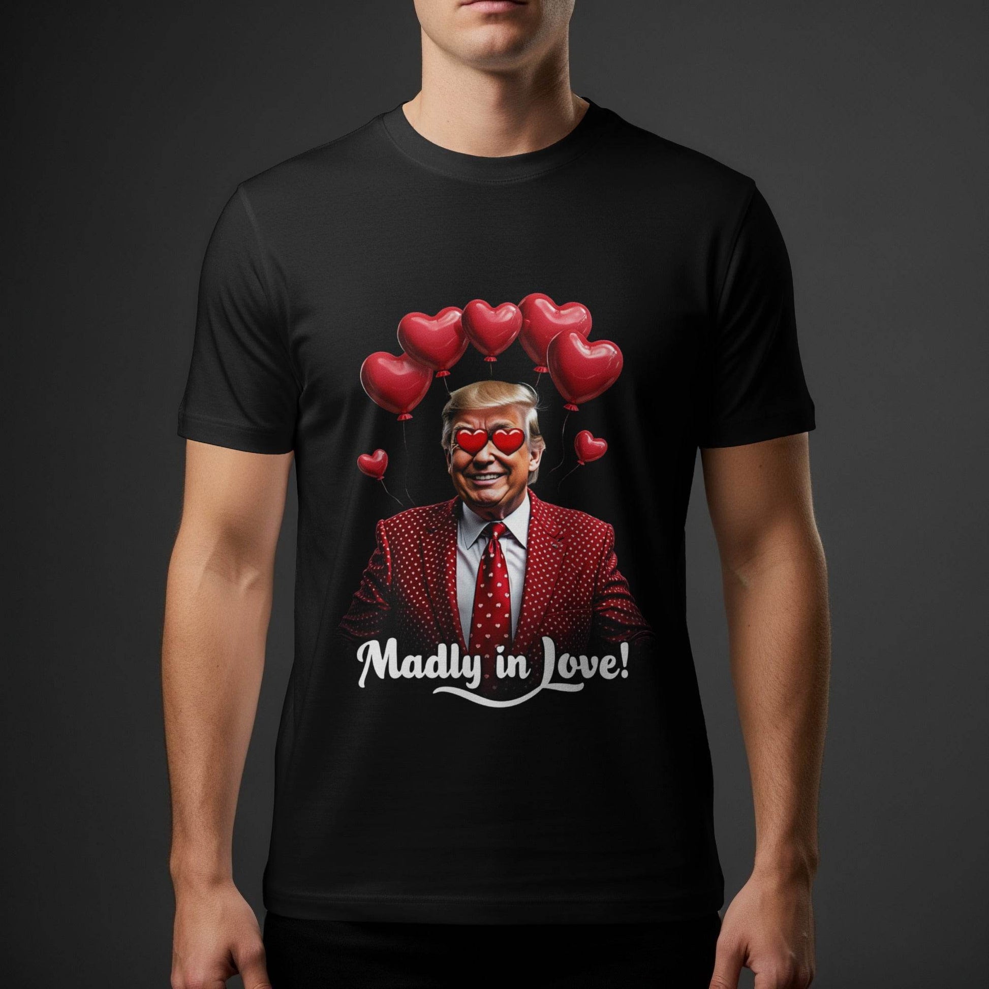 Valentines President Madly in Love Halftoned T-Shirt Design - halftone PNG for T-shirts – Sue Opperman Halftones