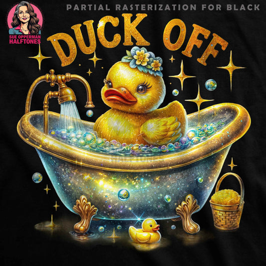 Duck Bathing Halftone T-Shirt Design Digital - halftone PNG for T-shirts – Sue Opperman Halftones