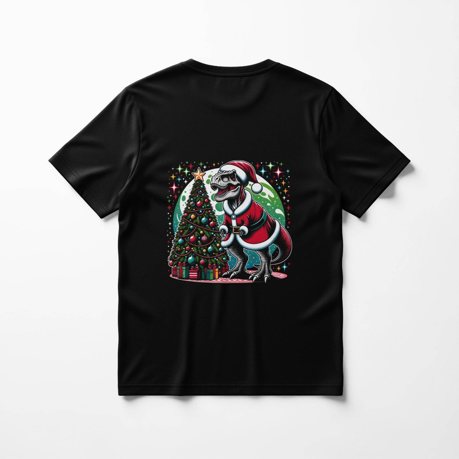 Christmas Dinosaur T-Rex Halftoned T-Shirt Design - halftone PNG for T-shirts – Sue Opperman Halftones