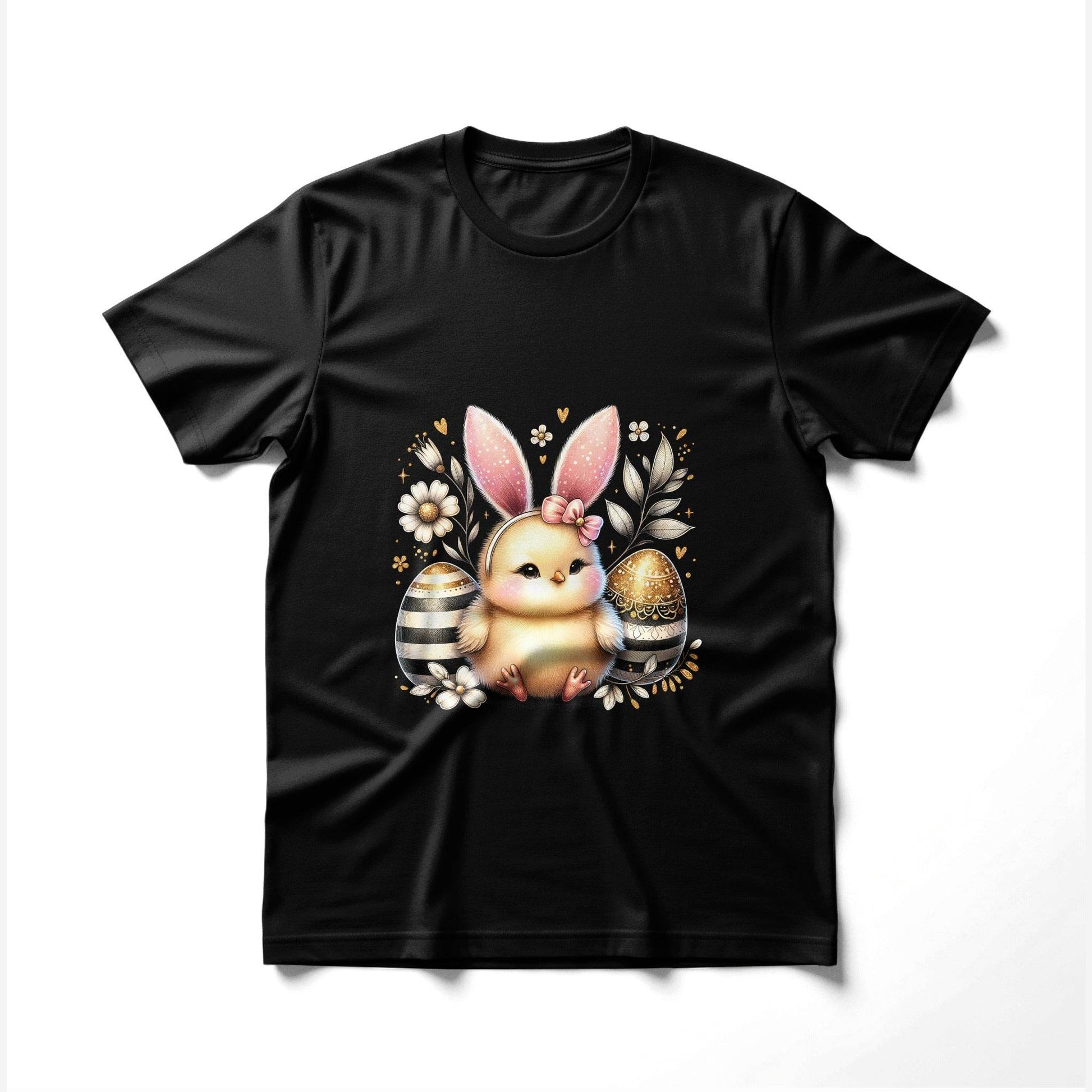 Easter Chick with Eggs Halftoned T-Shirt Design - halftone PNG for T-shirts – Sue Opperman Halftones