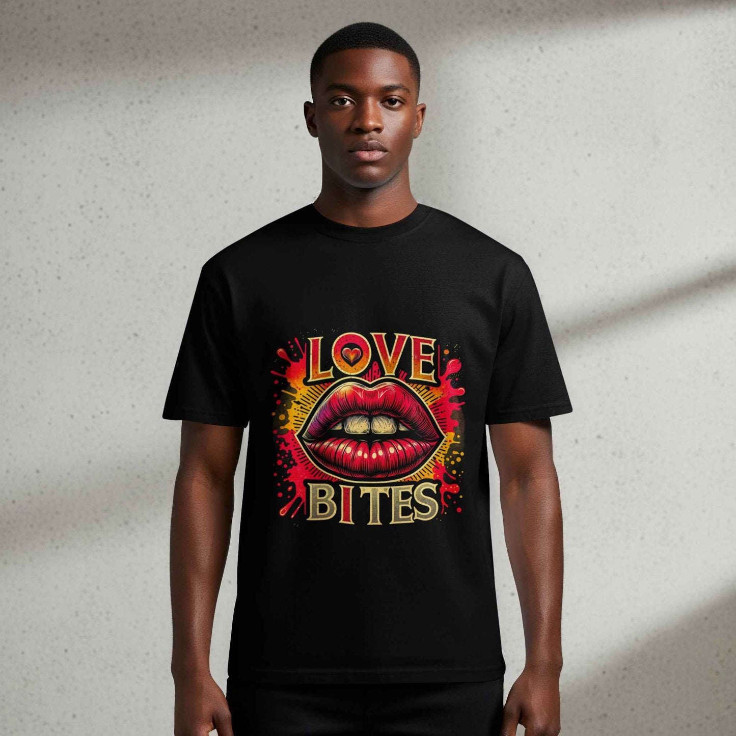 Love Bites Romantic Valentine Digital Halftoned T-Shirt Design - halftone PNG for T-shirts – Sue Opperman Halftones