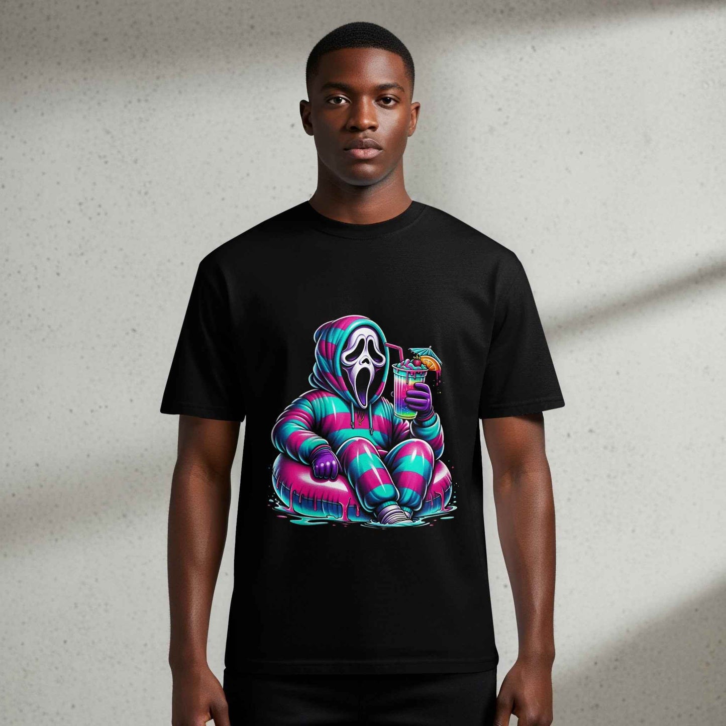 Summer Scream Ghost Halftone T-shirt Design - halftone PNG for T-shirts – Sue Opperman Halftones