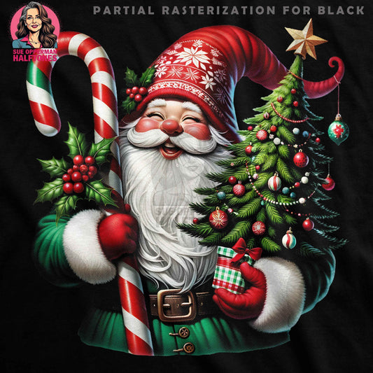 Christmas Santa Claus Halftone T-Shirt Design - halftone PNG for T-shirts – Sue Opperman Halftones