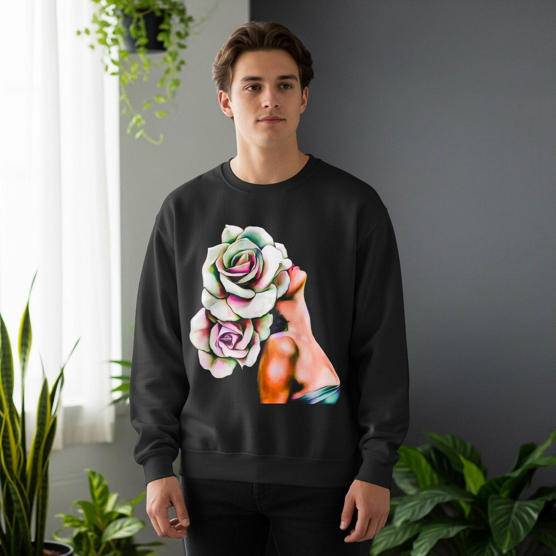 Floral Head Portrait Halftone T-Shirt Design - halftone PNG for T-shirts – Sue Opperman Halftones