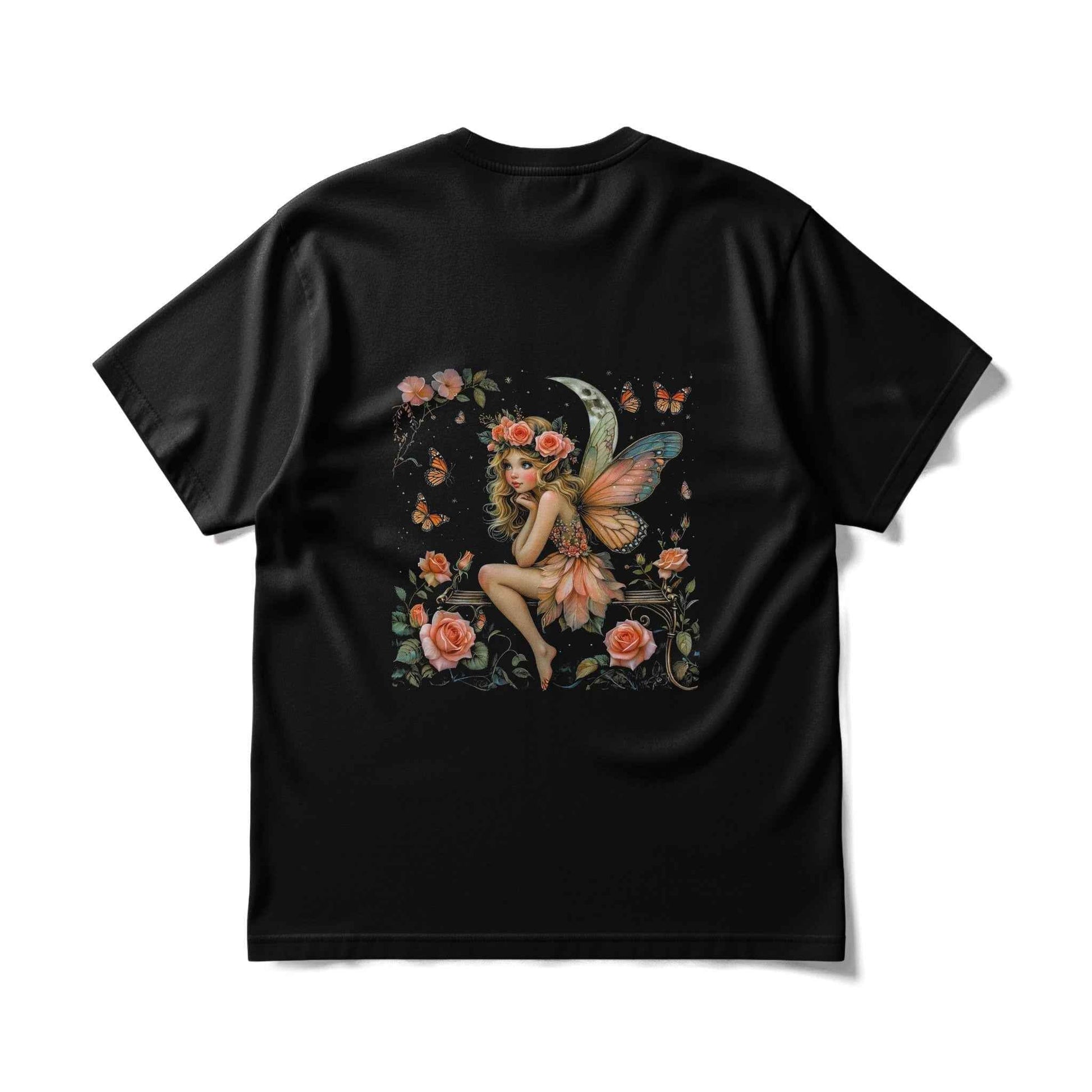 Fairy Roses with Butterfly Halftoned T-Shirt Design - halftone PNG for T-shirts – Sue Opperman Halftones