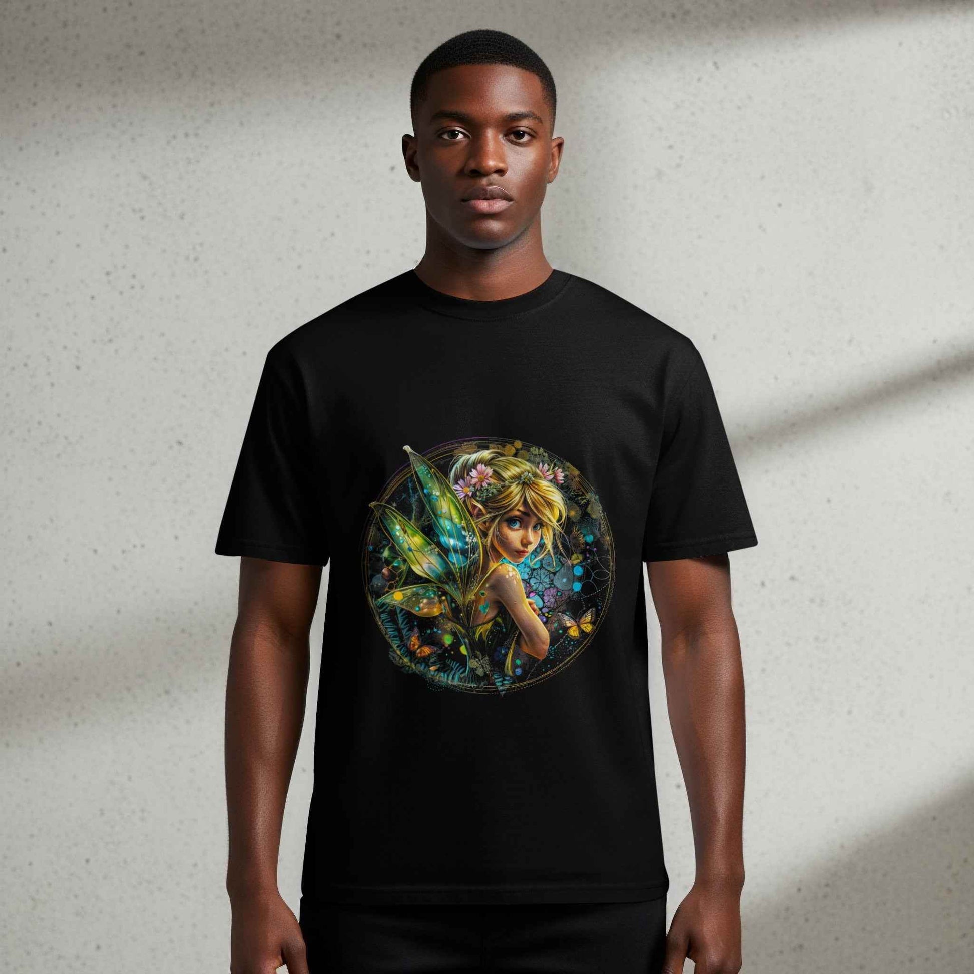 Fantasy Fairy Portrait Digital Halftoned T-Shirt Design - halftone PNG for T-shirts – Sue Opperman Halftones