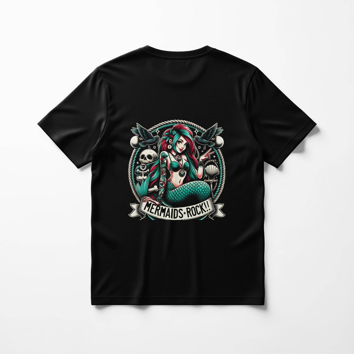 Fantasy Mermaids Rock Halftone T-Shirt Design - halftone PNG for T-shirts – Sue Opperman Halftones