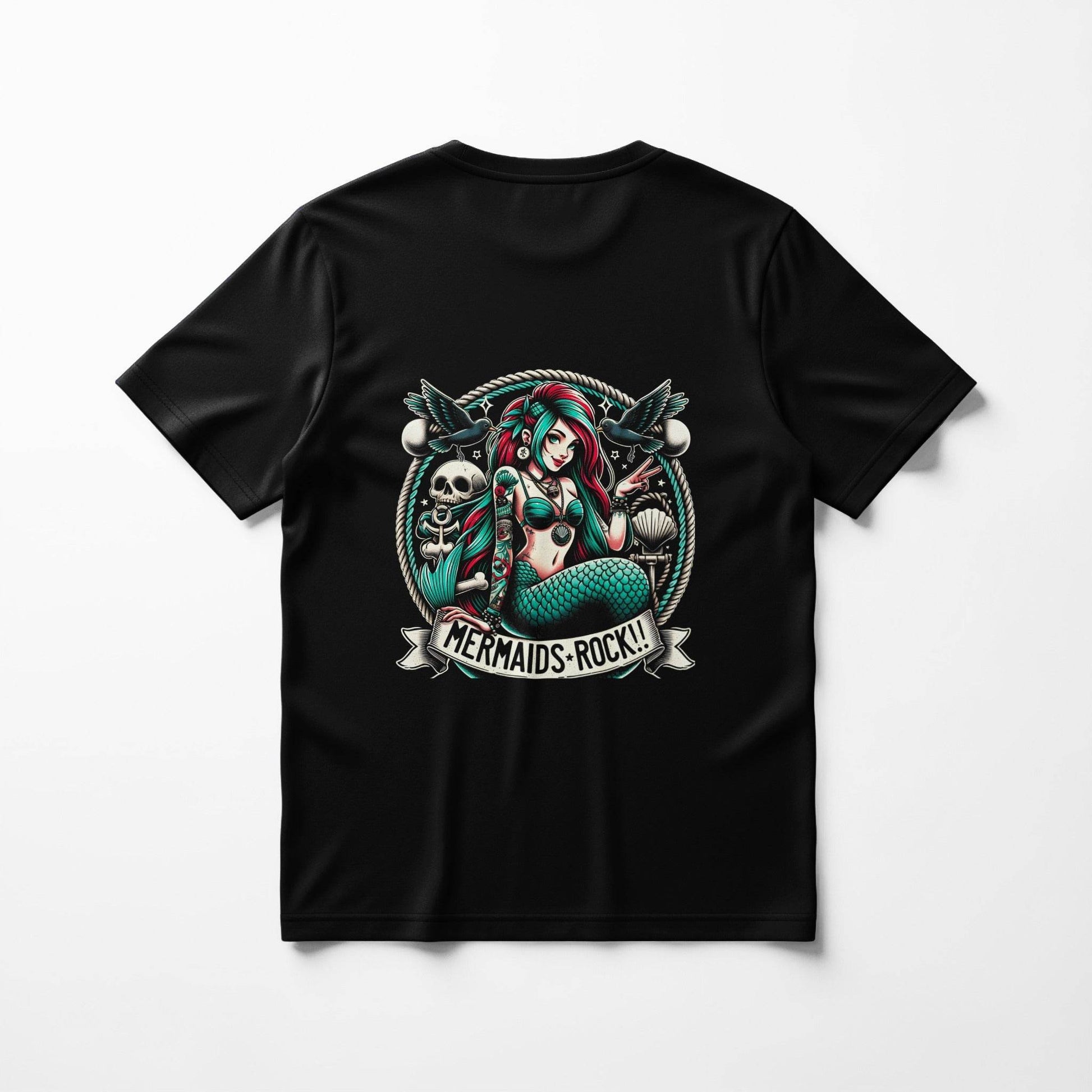 Fantasy Mermaids Rock Halftone T-Shirt Design - halftone PNG for T-shirts – Sue Opperman Halftones