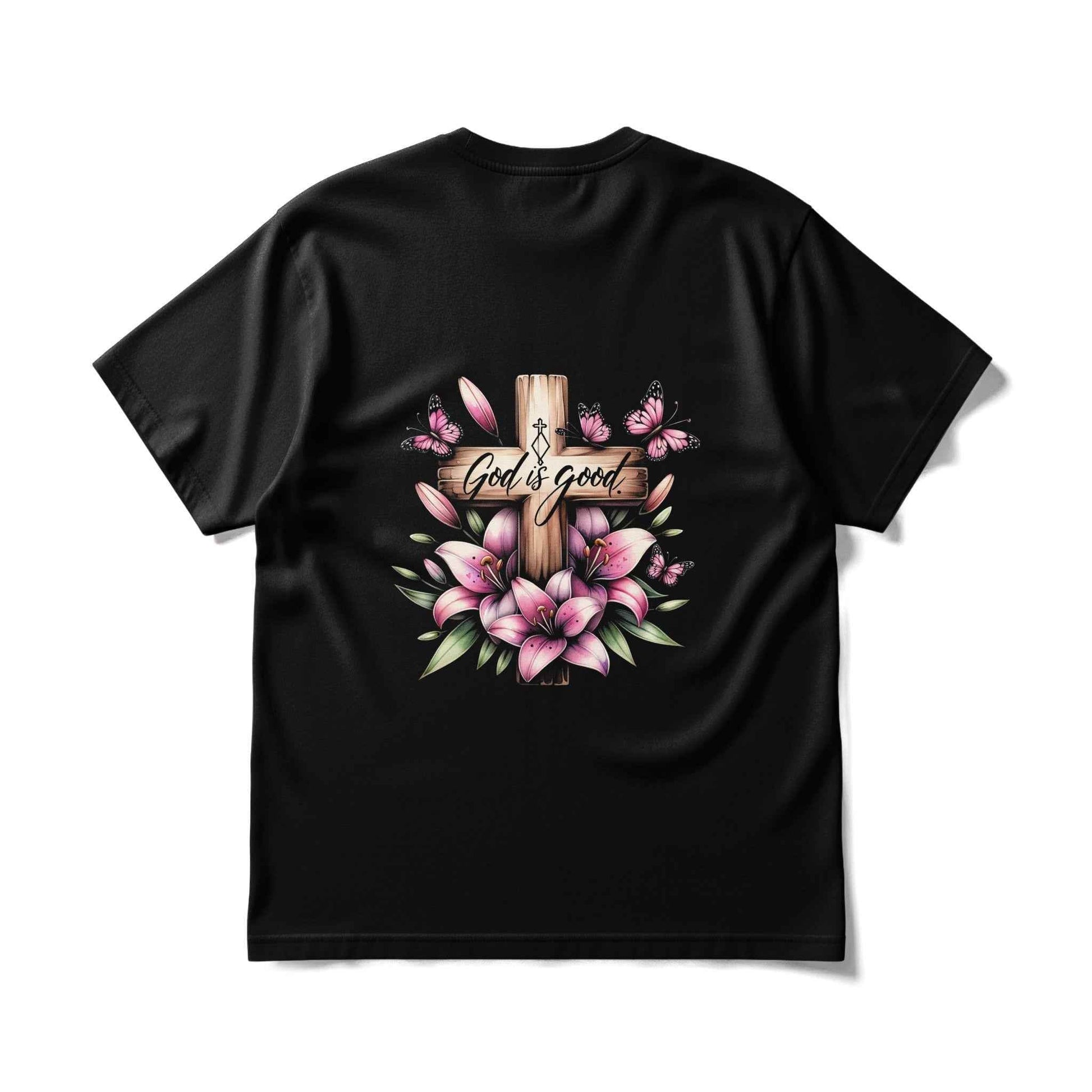 God Is Good Floral Cross Halftone T-Shirt Design - halftone PNG for T-shirts – Sue Opperman Halftones