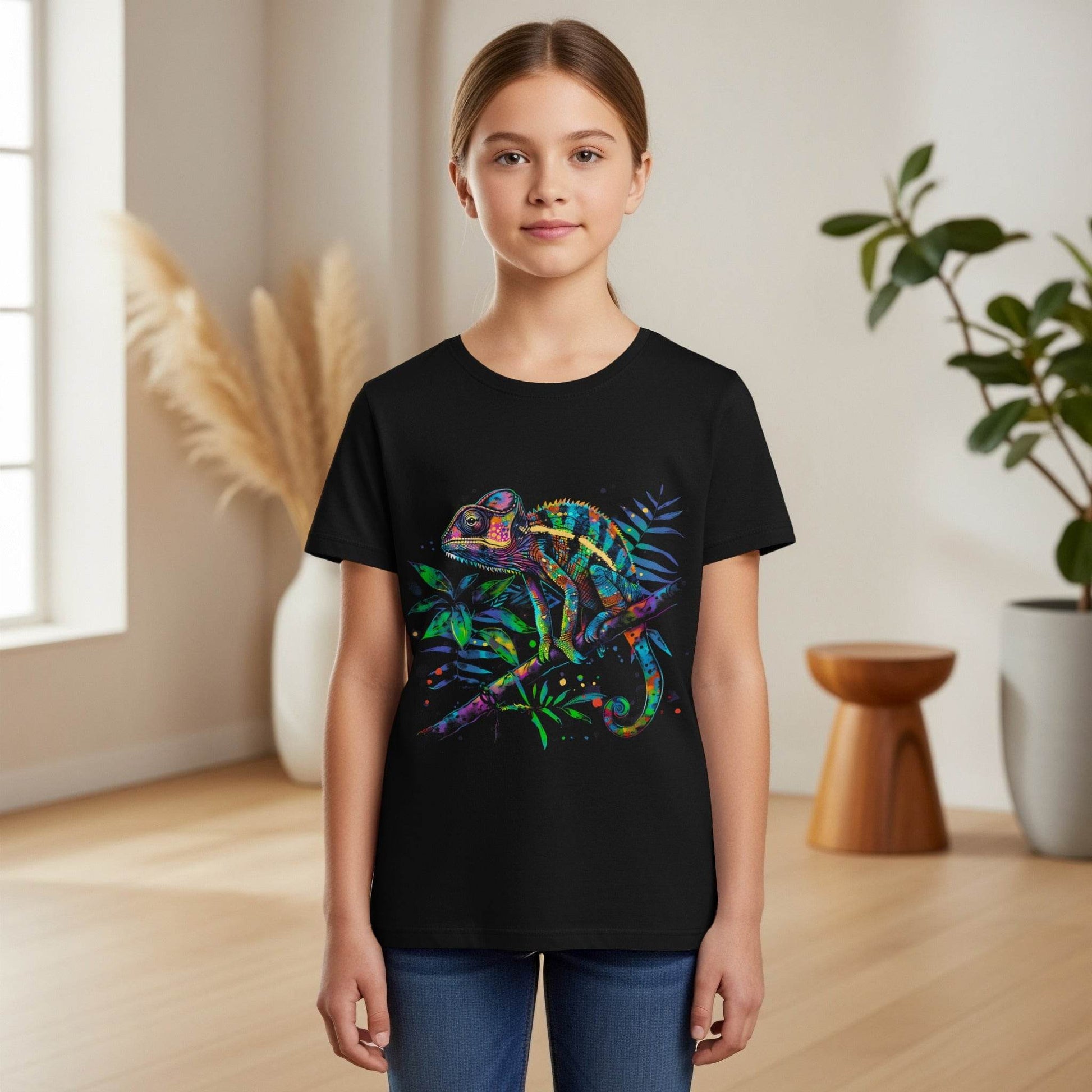 Colorful Chameleon Halftone T-Shirt Design - halftone PNG for T-shirts – Sue Opperman Halftones