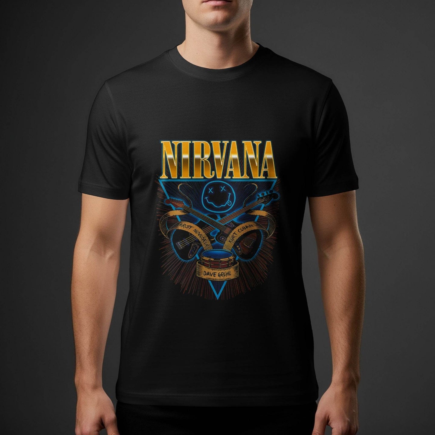 Nirvana Band Music Halftone T-Shirt Design - halftone PNG for T-shirts – Sue Opperman Halftones