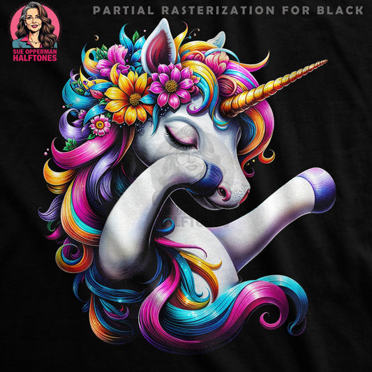 Fantasy Unicorn Halftone T-Shirt Design - halftone PNG for T-shirts – Sue Opperman Halftones
