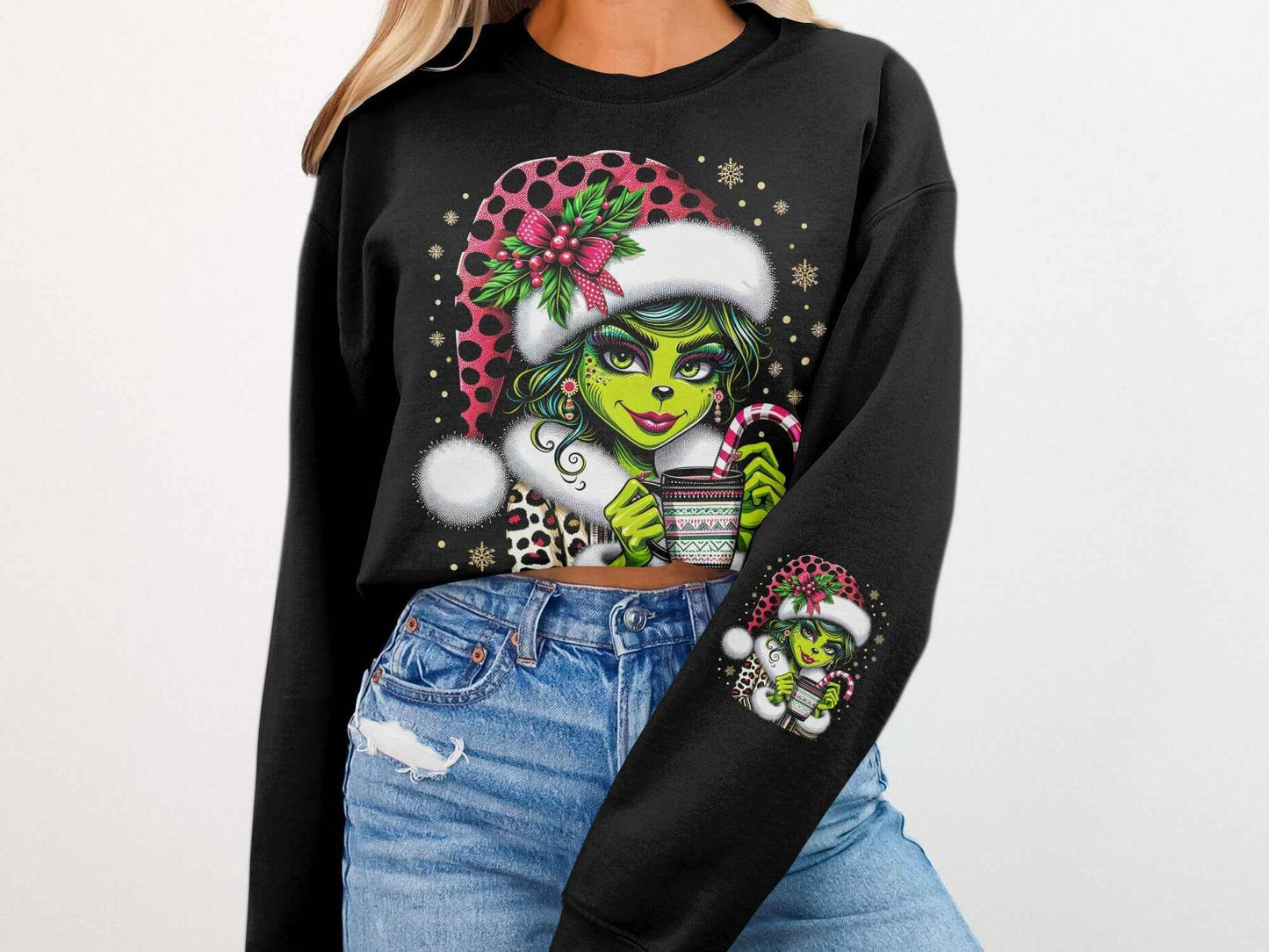 Christmas Grinch Character Halftoned T-Shirt Design - halftone PNG for T-shirts – Sue Opperman Halftones