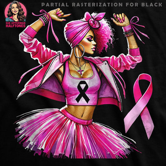 Breast Cancer Awareness Halftone T-Shirt Design - halftone PNG for T-shirts – Sue Opperman Halftones
