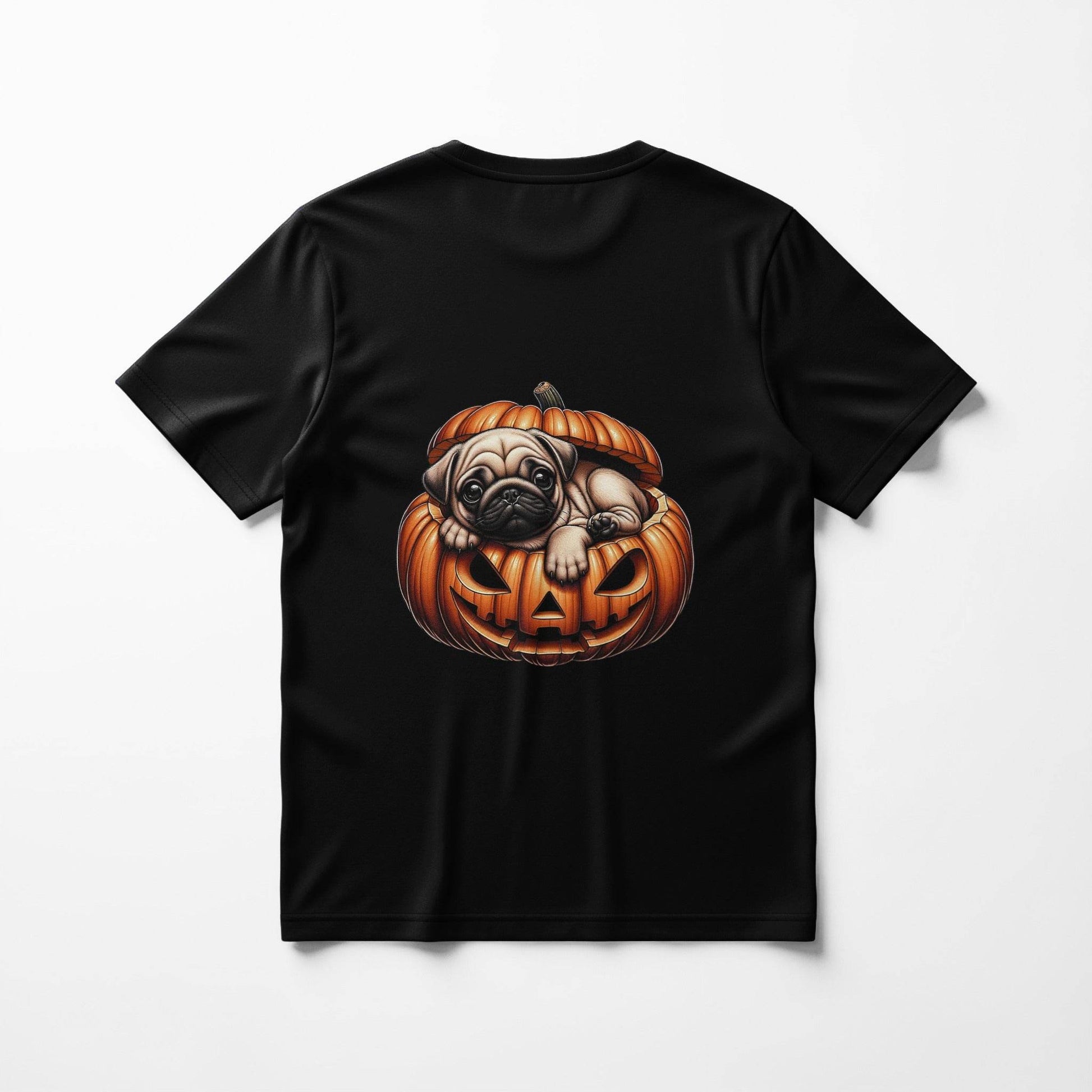 Halloween Pug In Pumpkin Halftone T-Shirt Design - halftone PNG for T-shirts – Sue Opperman Halftones