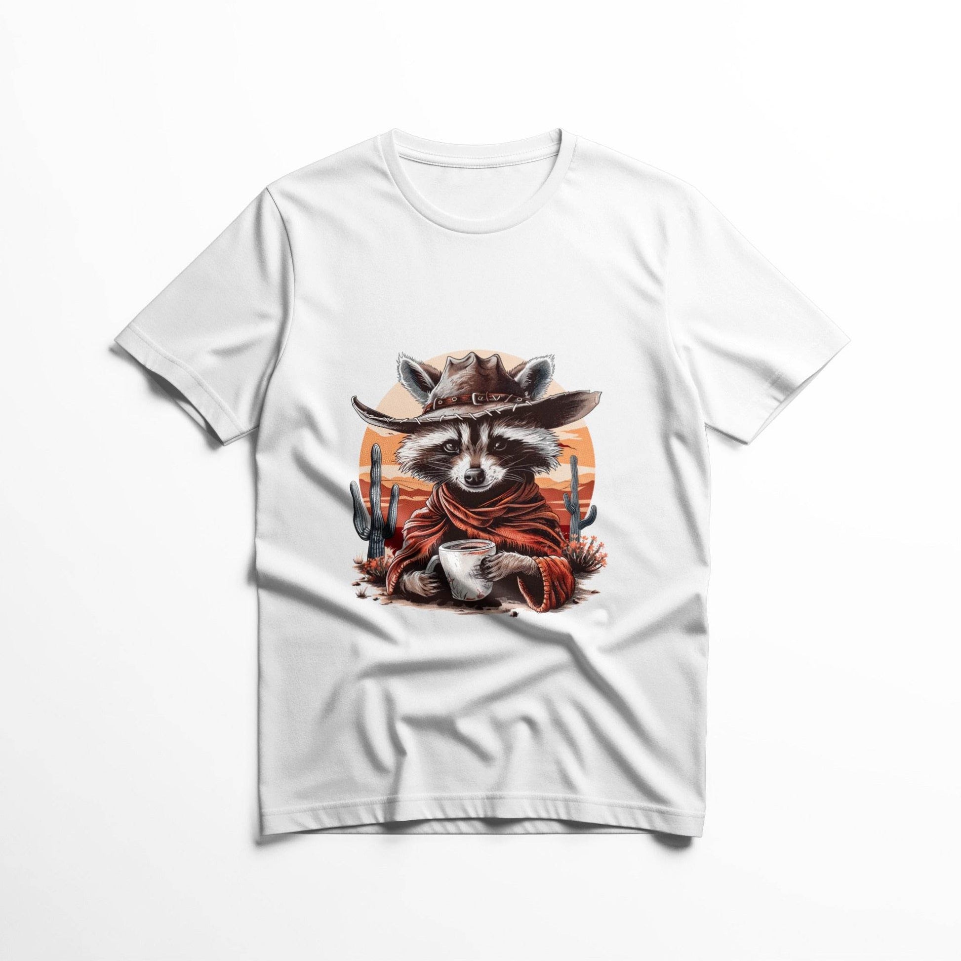 Animals Western Raccoon With Hat Universal Print Bundle - halftone PNG for T-shirts – Sue Opperman Halftones