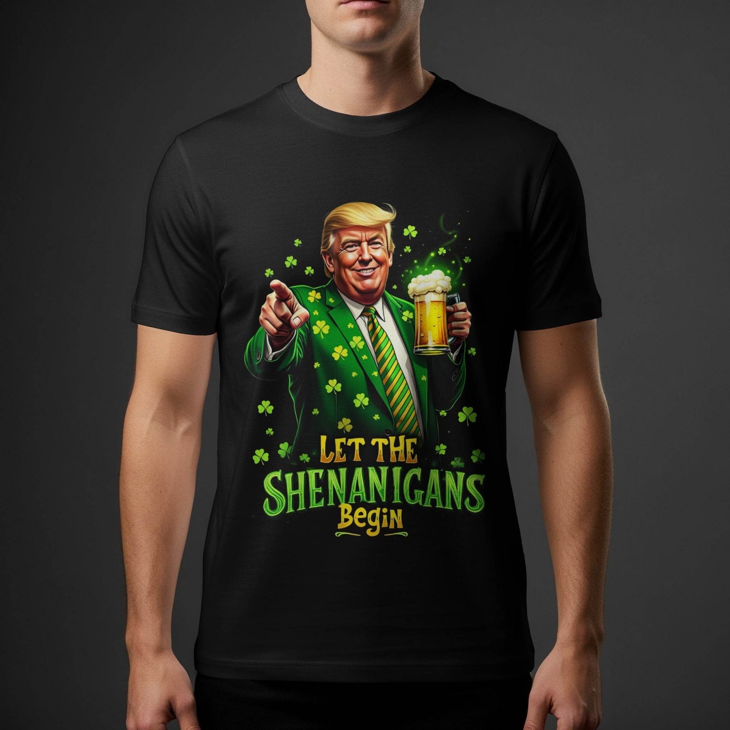 St Patricks Day Trump Halftone T-Shirt Design - halftone PNG for T-shirts – Sue Opperman Halftones