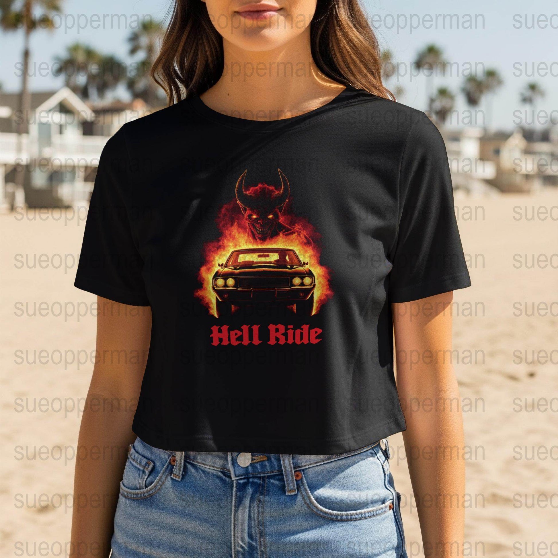 Car From Hell Halftone T-Shirt Design Digital - halftone PNG for T-shirts – Sue Opperman Halftones