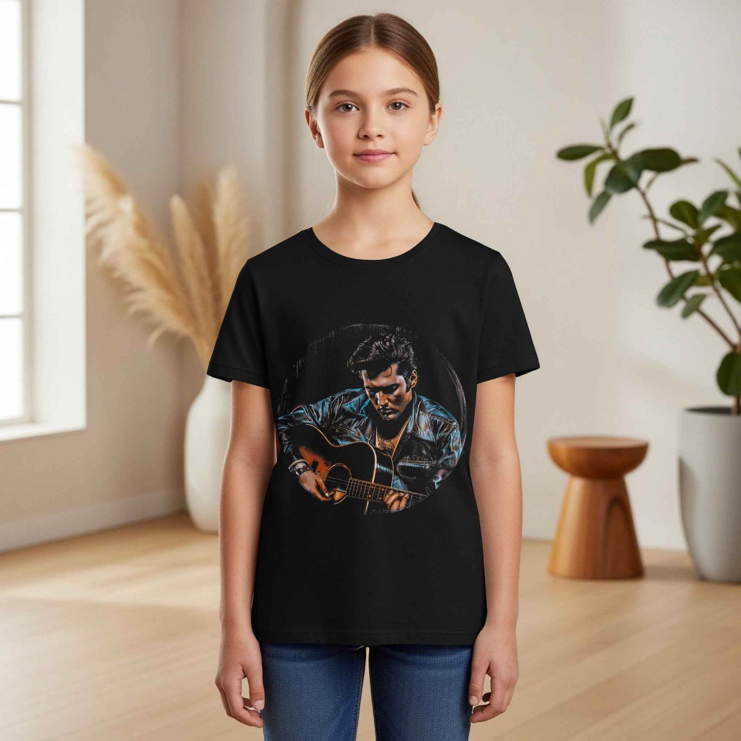 Elvis Presley Guitar Halftone Digital Halftoned T-Shirt Design - halftone PNG for T-shirts – Sue Opperman Halftones