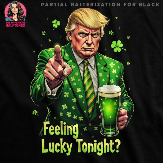 St Patricks Trump Beer Halftone T-Shirt Design - halftone PNG for T-shirts – Sue Opperman Halftones