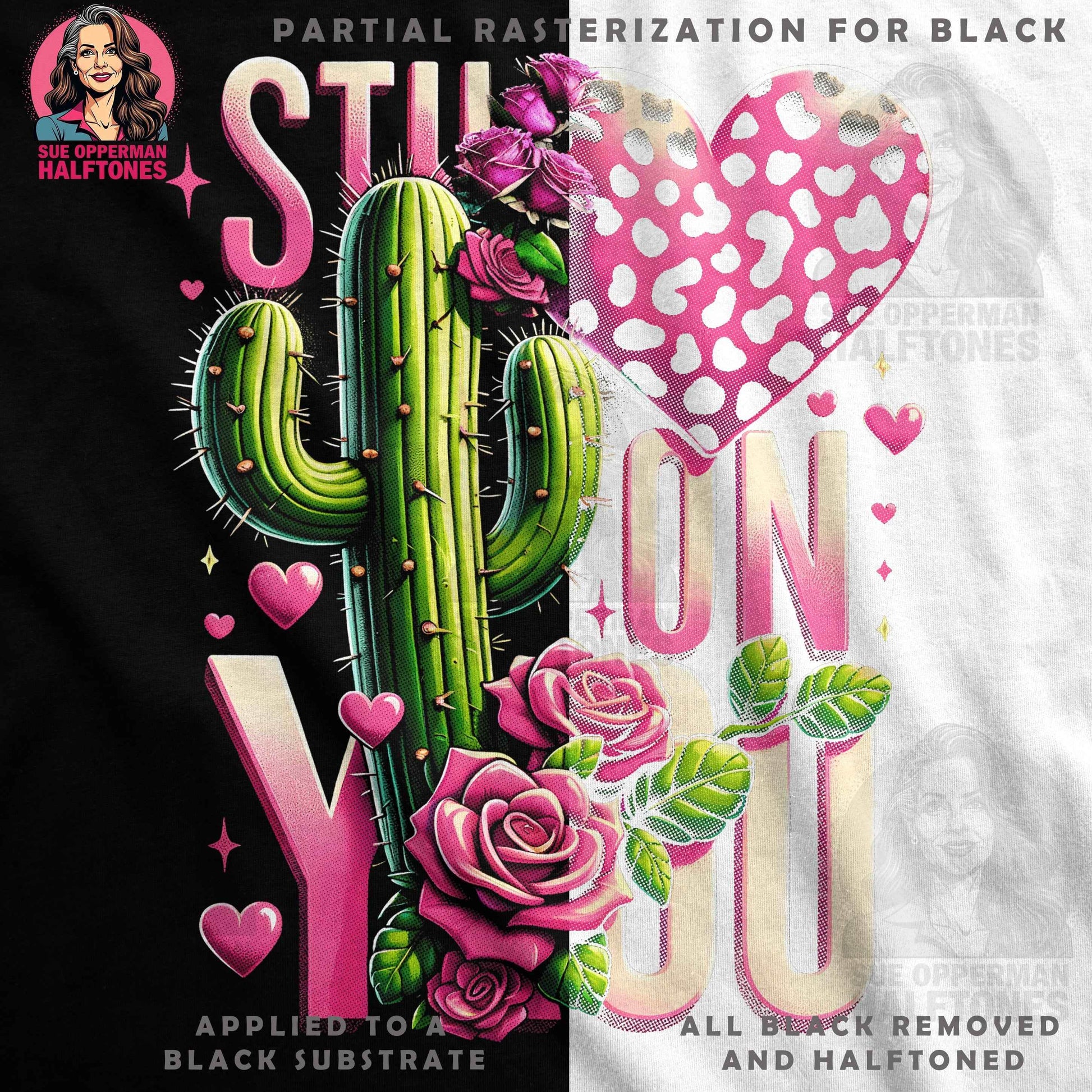 Still Into You Valentine's Halftone T-Shirt Design - halftone PNG for T-shirts – Sue Opperman Halftones